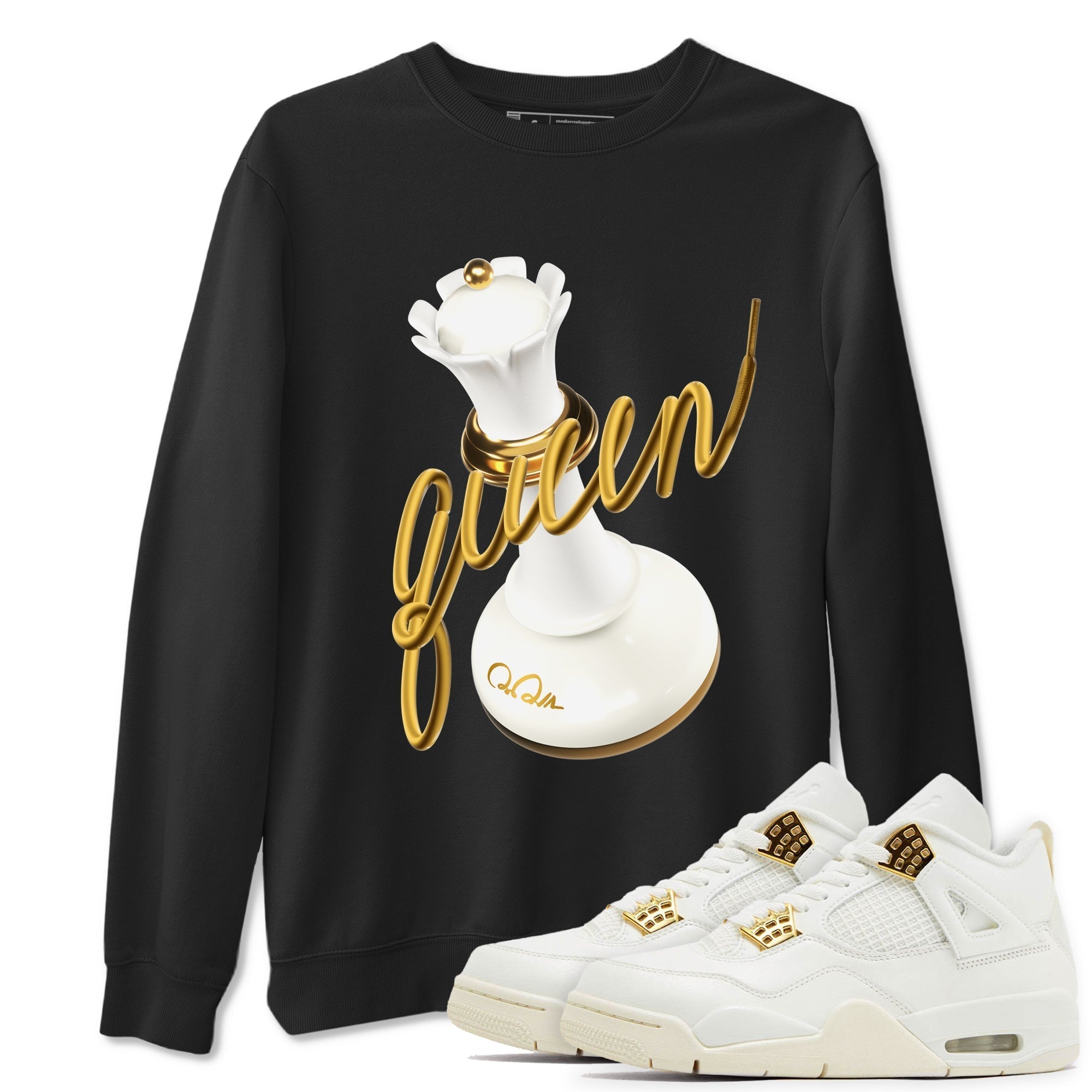 3D Queen snkmatch Tees - Air Jordan 4 Sail 2024
