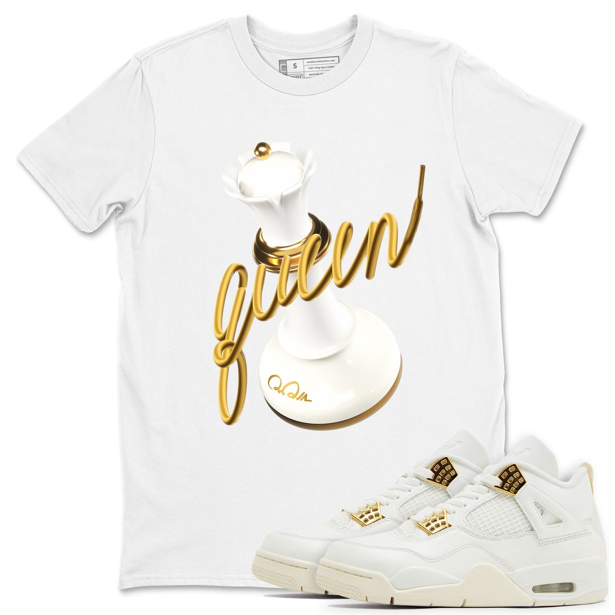 3D Queen snkmatch Tees - Air Jordan 4 Sail 2024