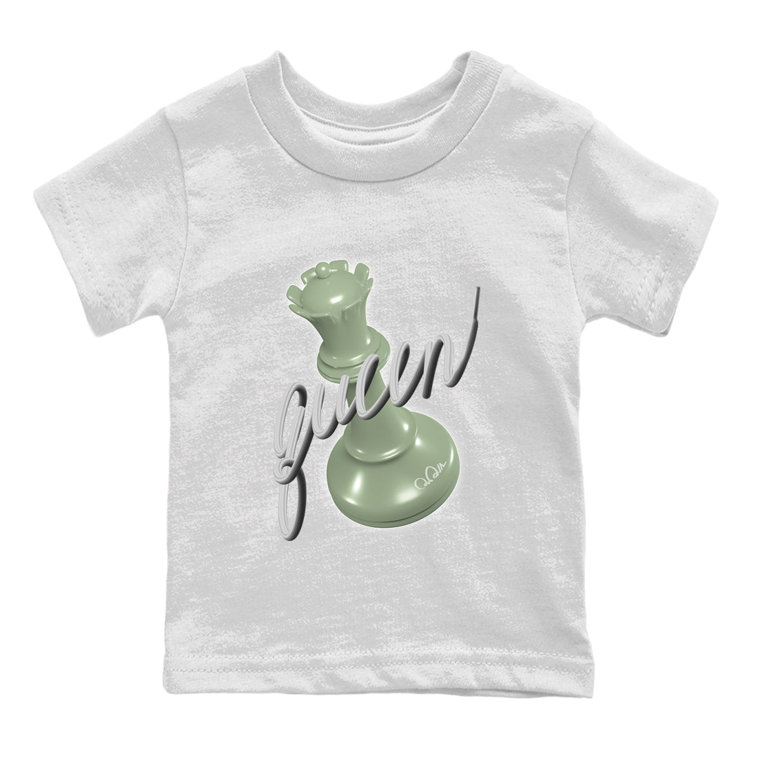 3D Queen Kids Tops - Air Jordan 4 Seafoam