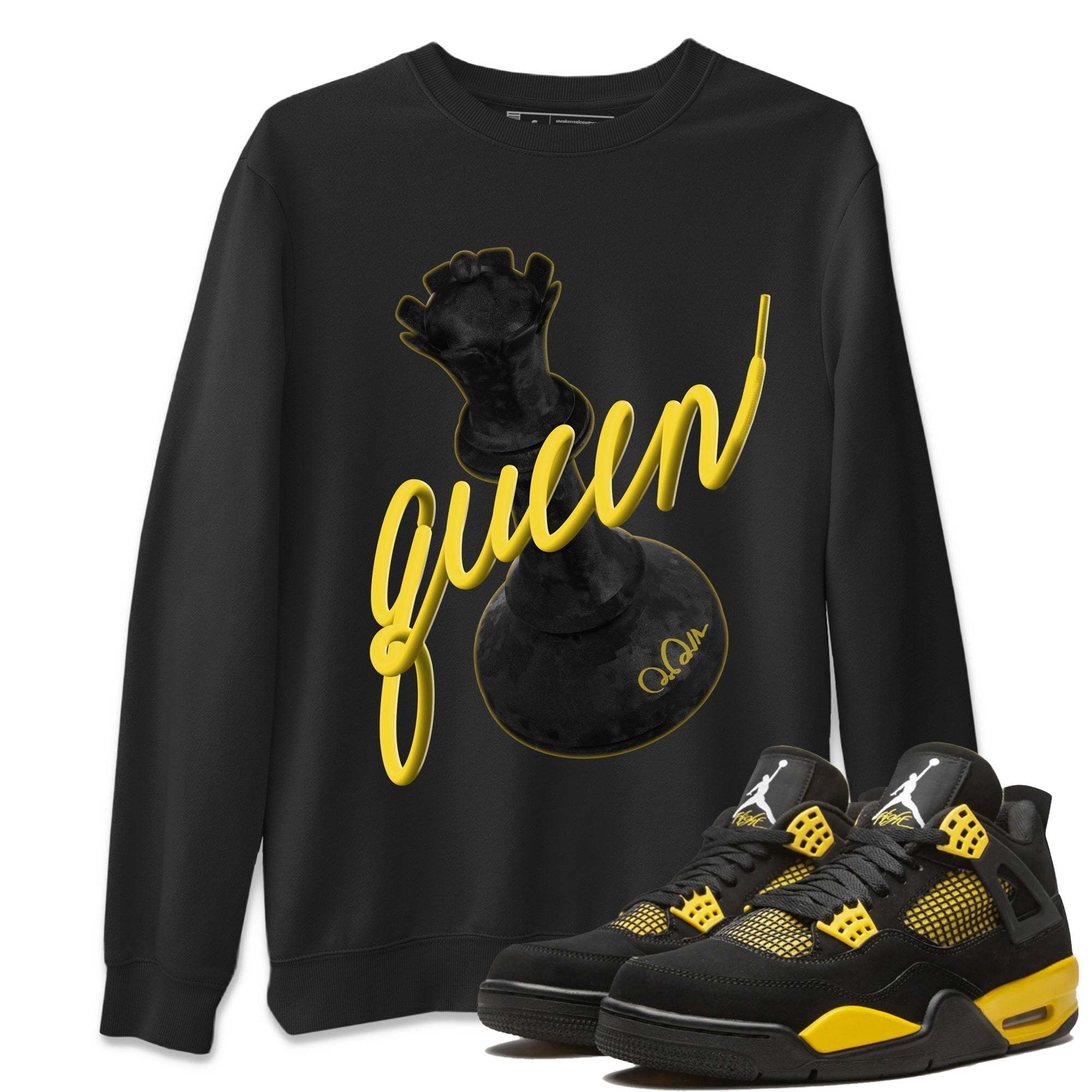 3D Queen Unisex Tops - Air Jordan 4 Thunder