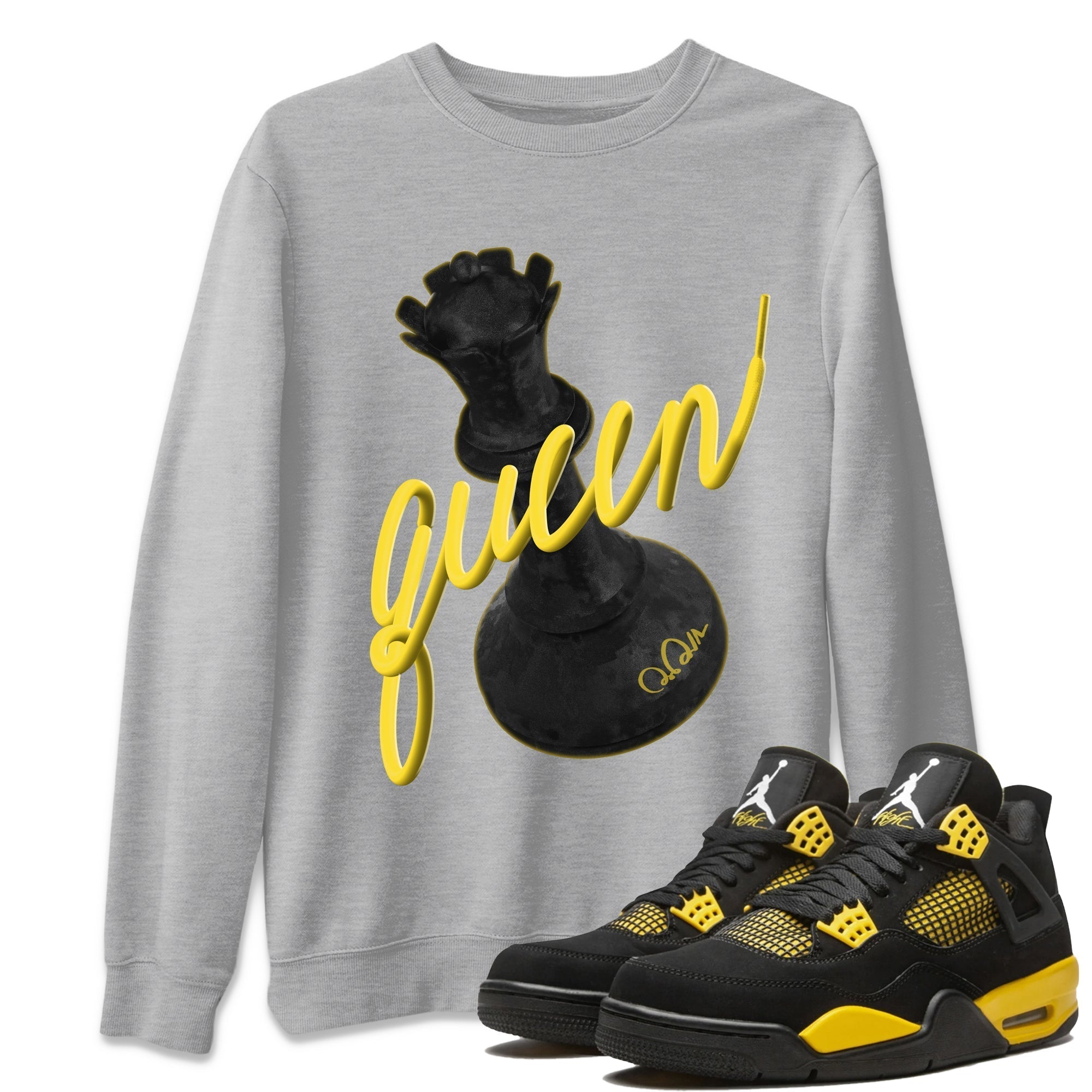 3D Queen Unisex Tops - Air Jordan 4 Thunder