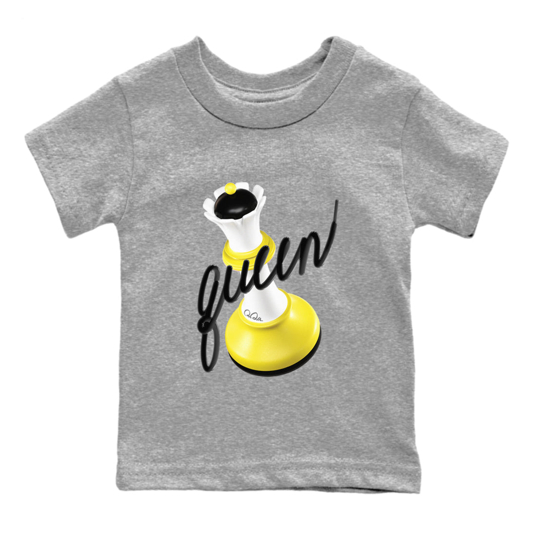 3D Queen snkmatch Tees Kids - Air Jordan 4 Vivid Sulfur