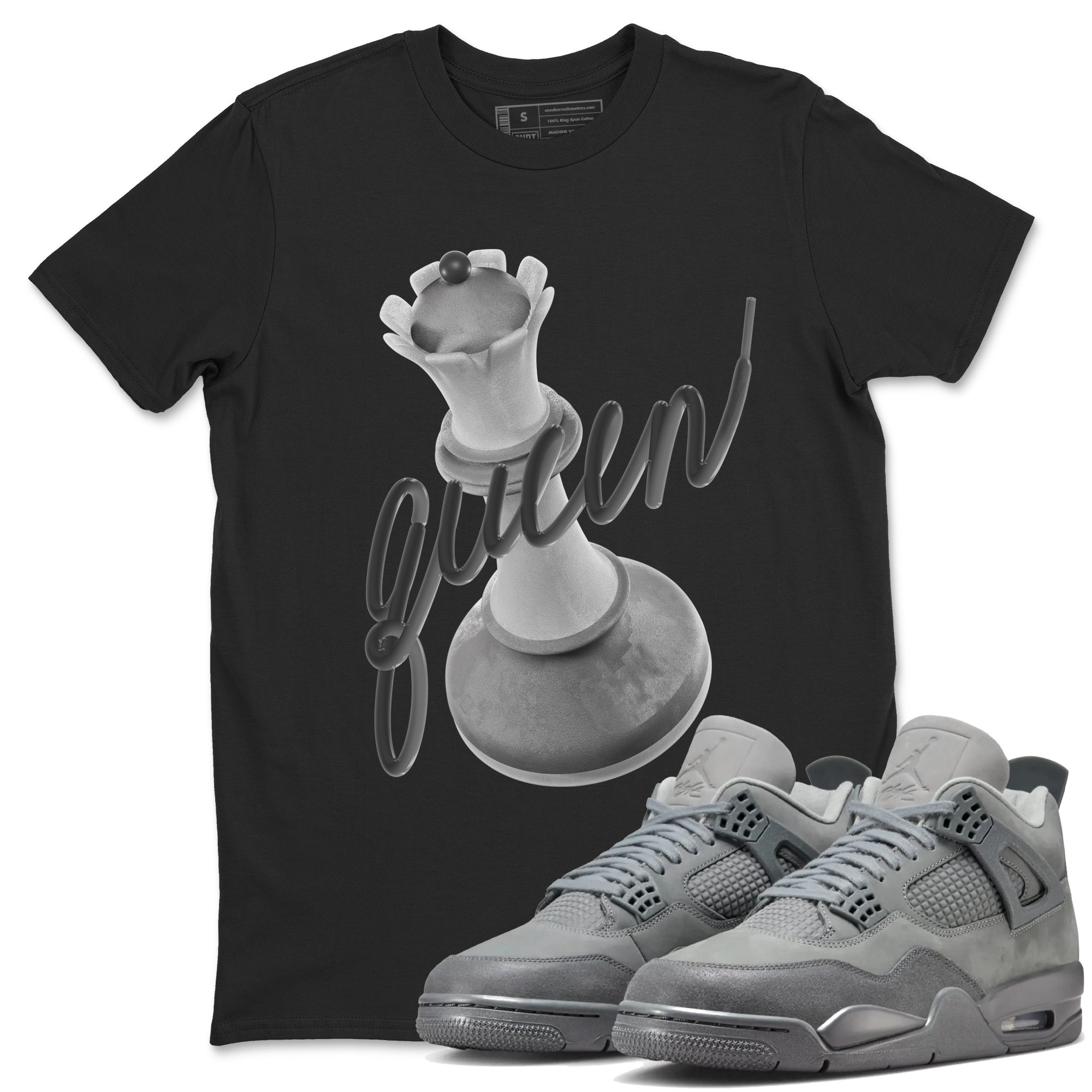 3D Queen snkmatch Tees - Air Jordan 4 Wet Cement