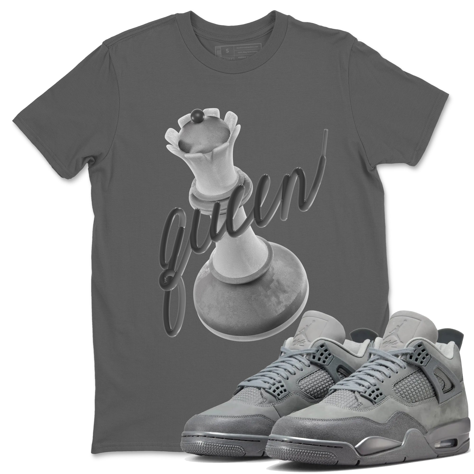 3D Queen snkmatch Tees - Air Jordan 4 Wet Cement