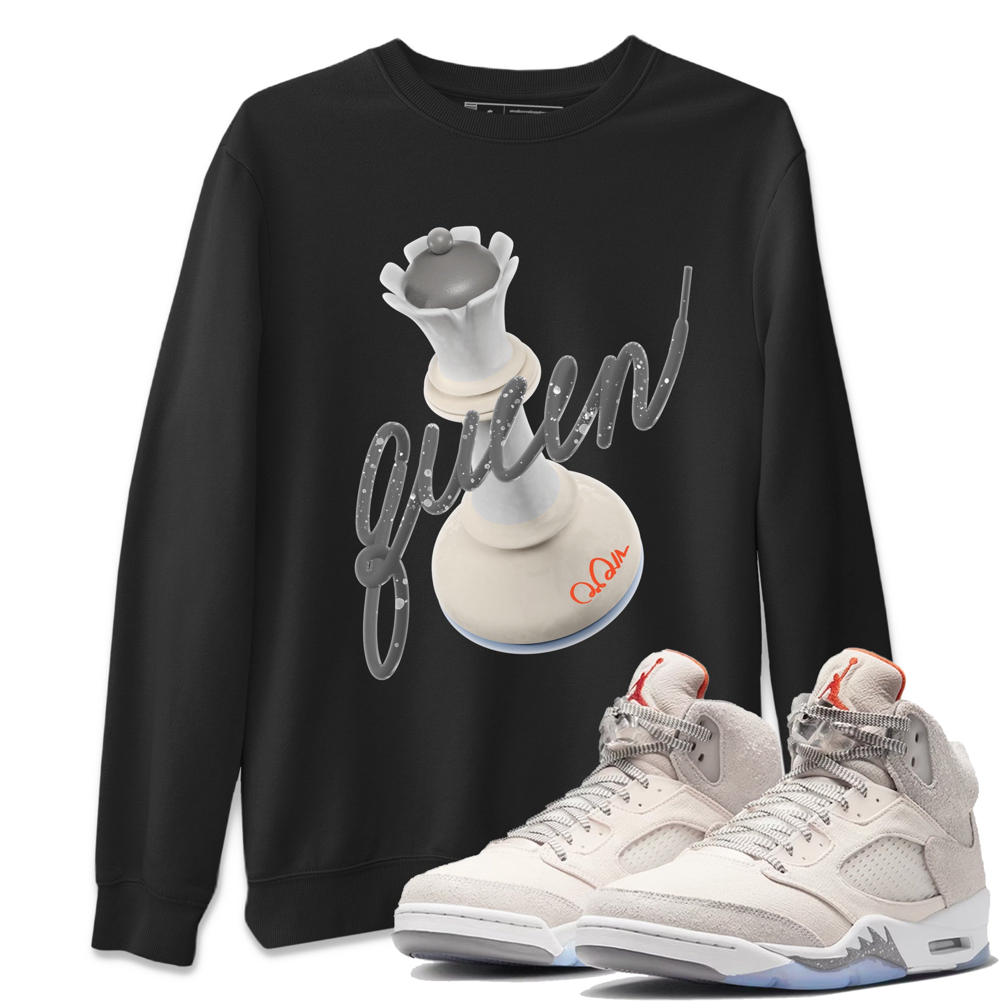 3D Queen Unisex Tops - Air Jordan 5 Craft