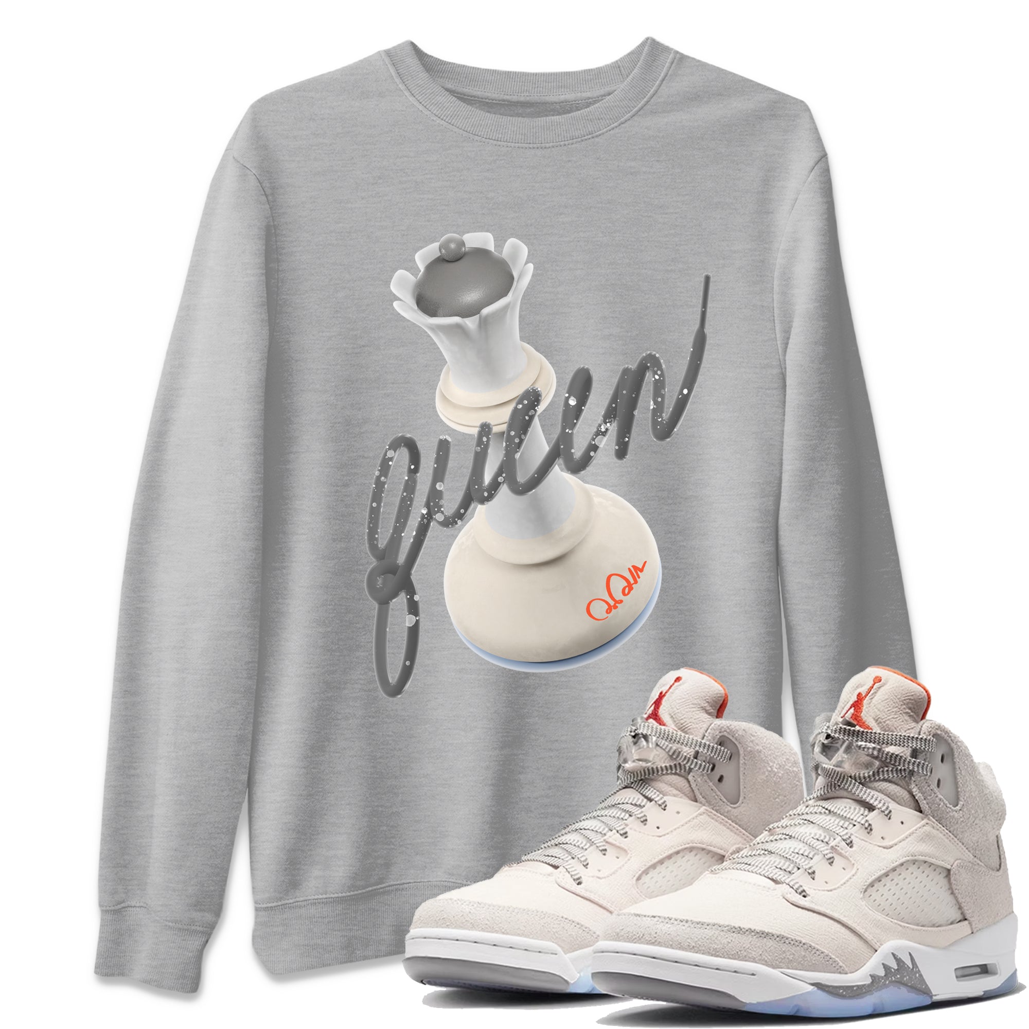 3D Queen Unisex Tops - Air Jordan 5 Craft