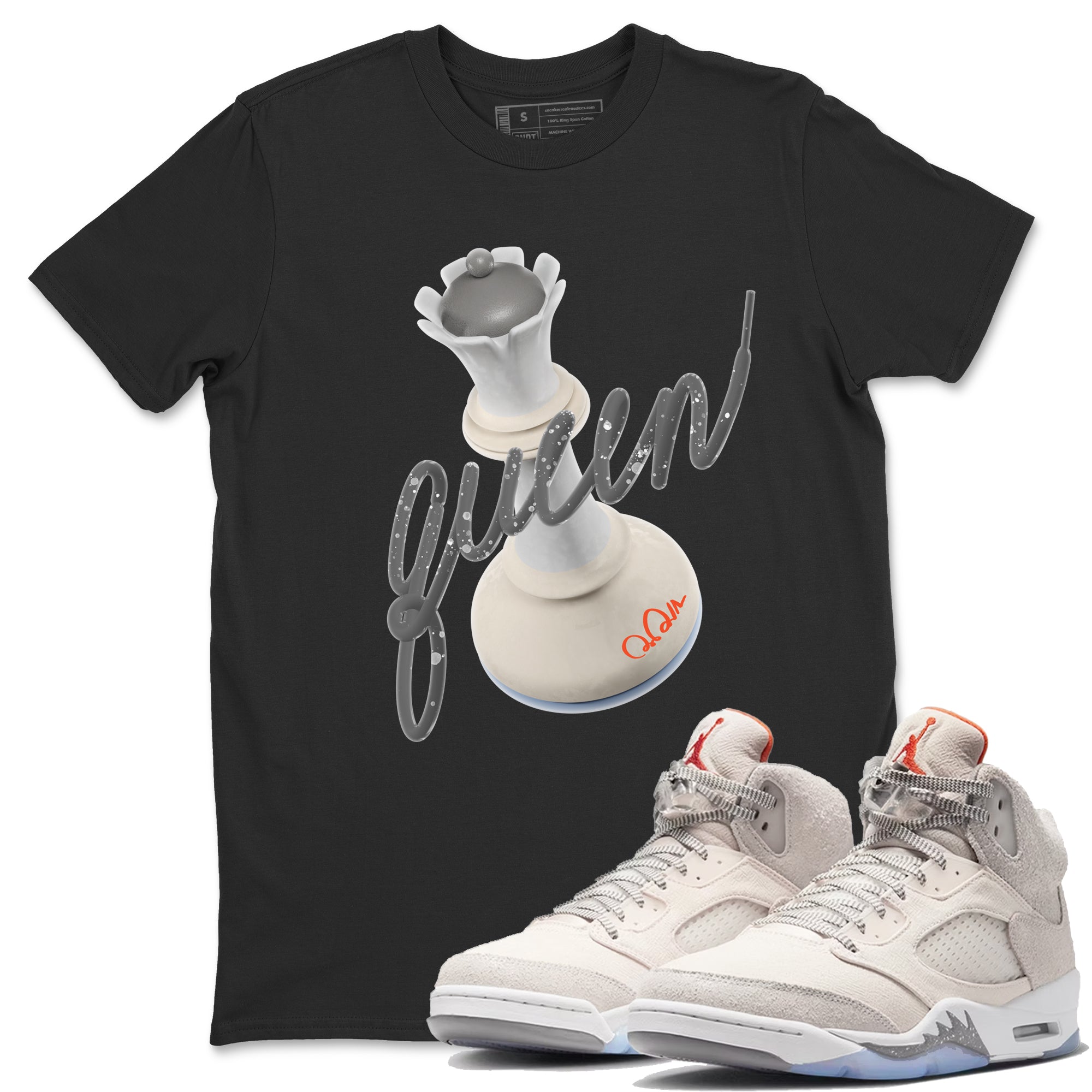 3D Queen Unisex Tops - Air Jordan 5 Craft