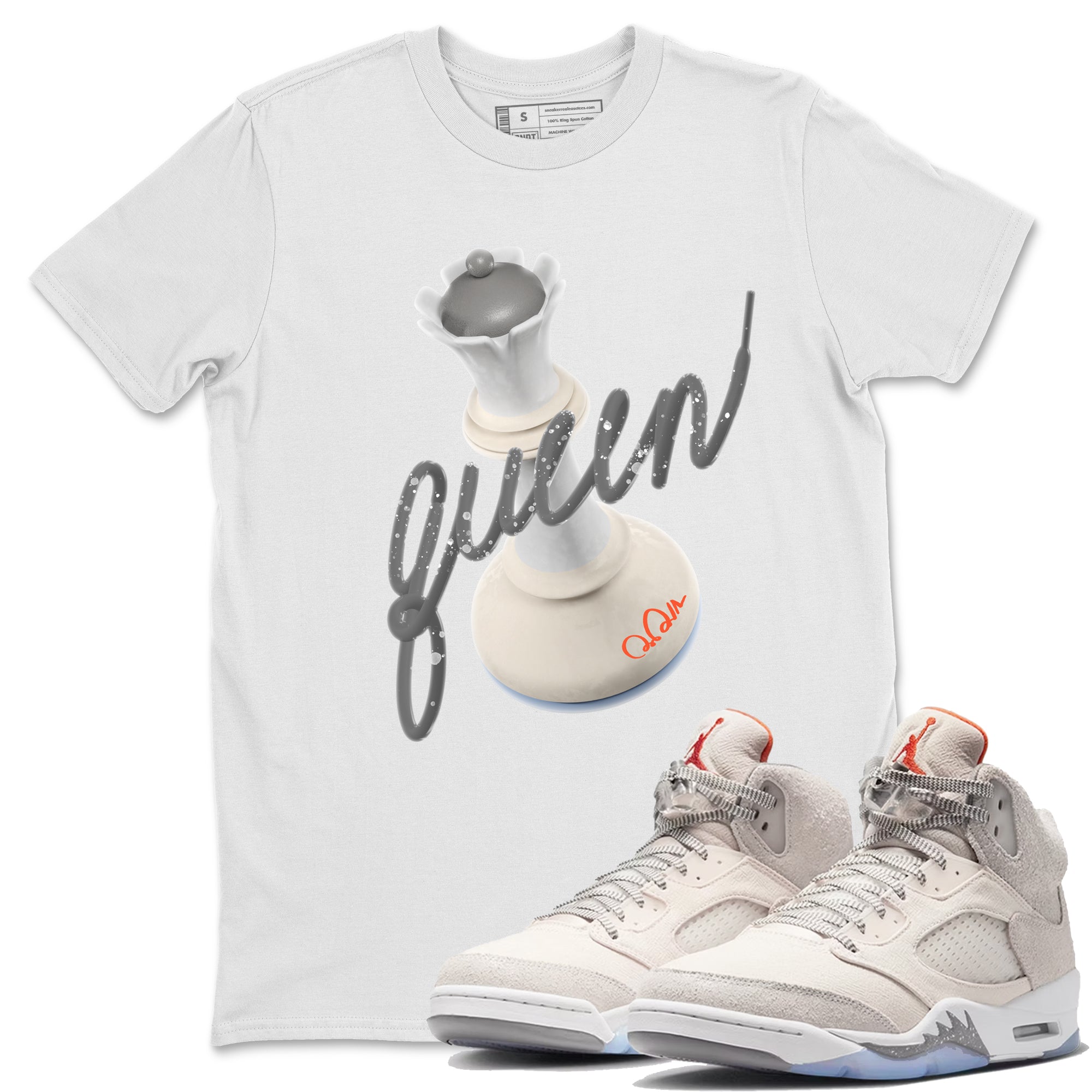 3D Queen Unisex Tops - Air Jordan 5 Craft