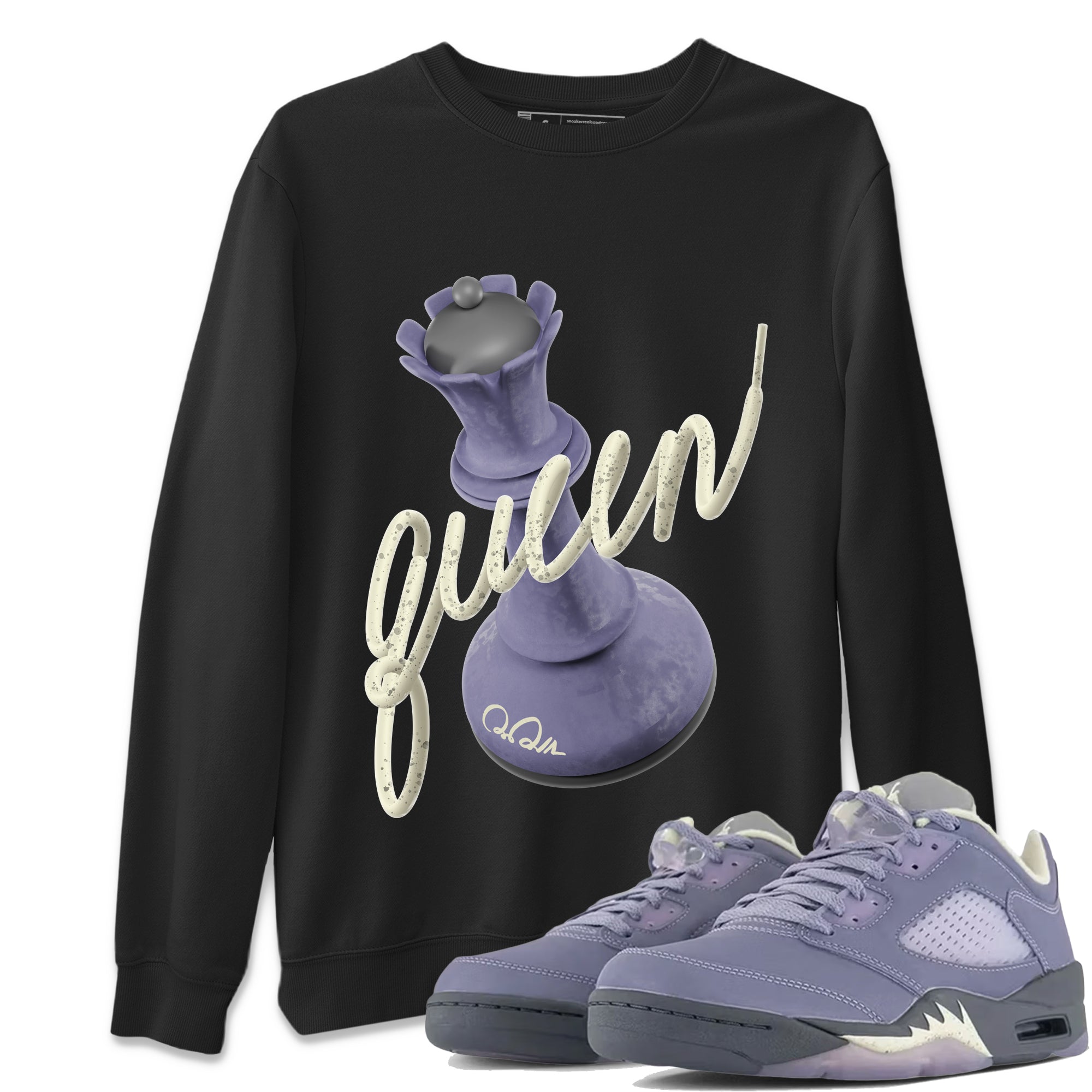3D Queen Unisex Tops - Air Jordan 5 Indigo Haze