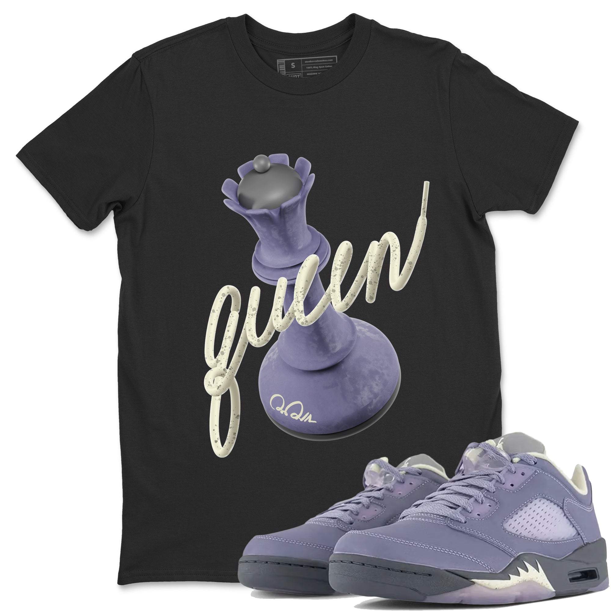 3D Queen Unisex Tops - Air Jordan 5 Indigo Haze