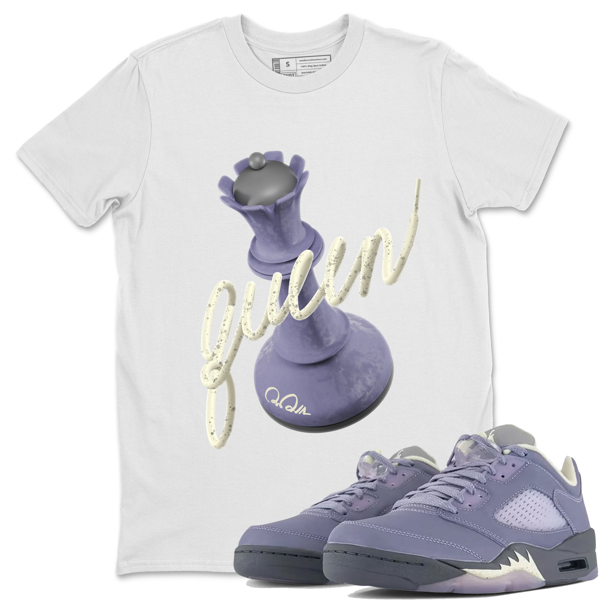 3D Queen Unisex Tops - Air Jordan 5 Indigo Haze