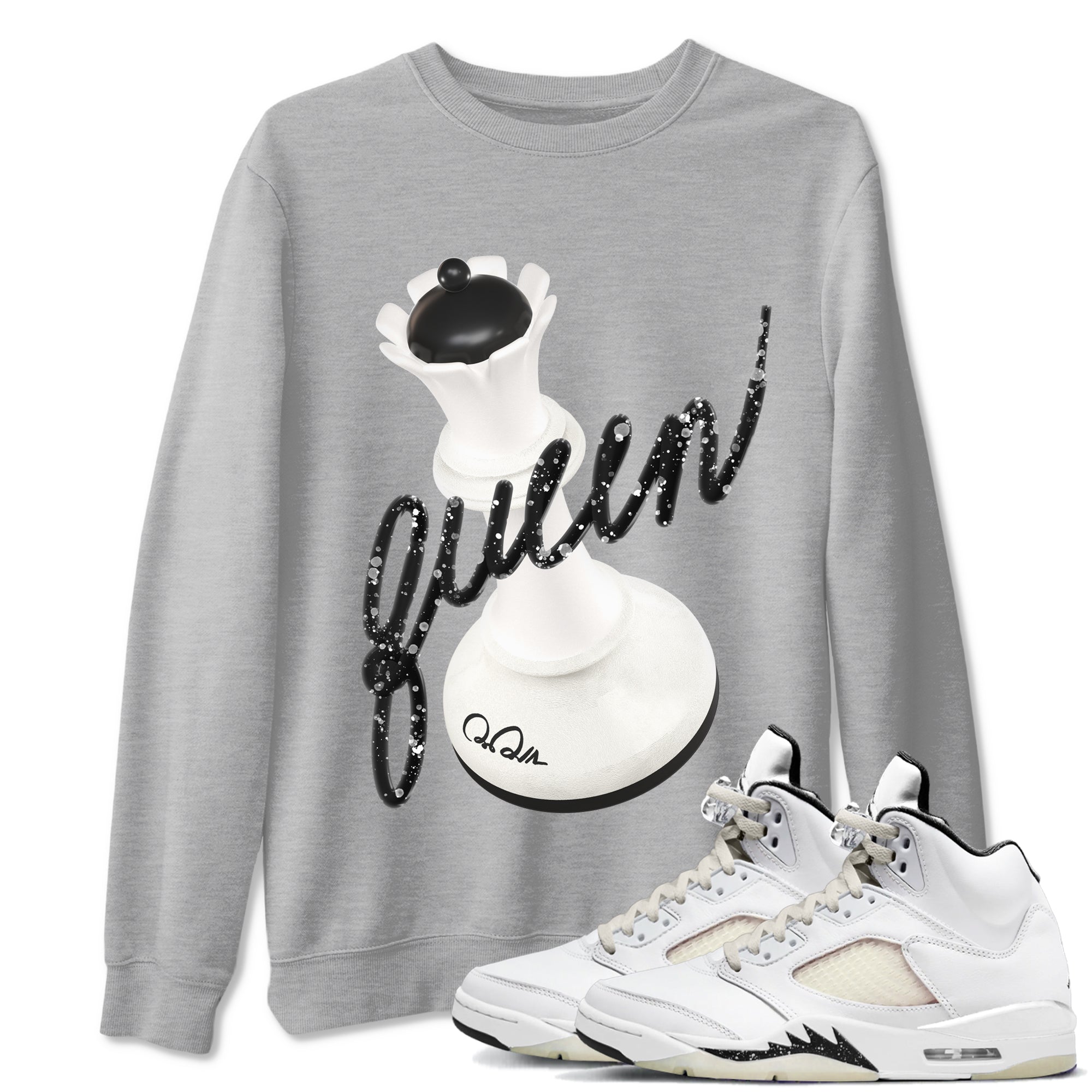 3D Queen snkmatch Tees - Air Jordan 5 Sail