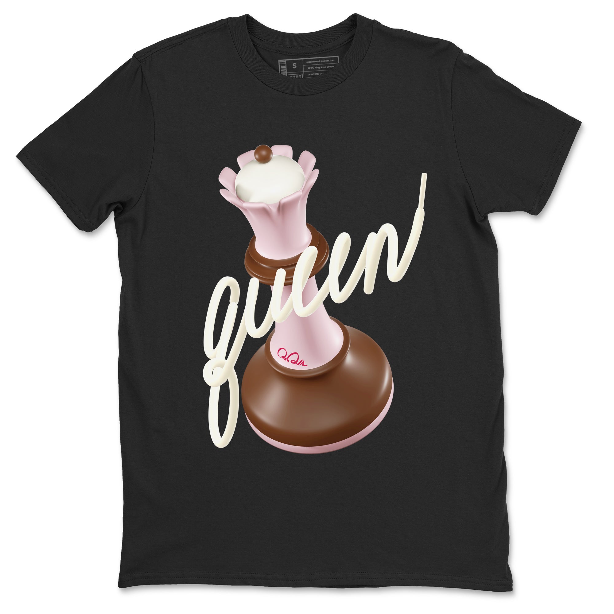 3D Queen snkmatch Tees - Dunk Cacao Wow And Pink Foam