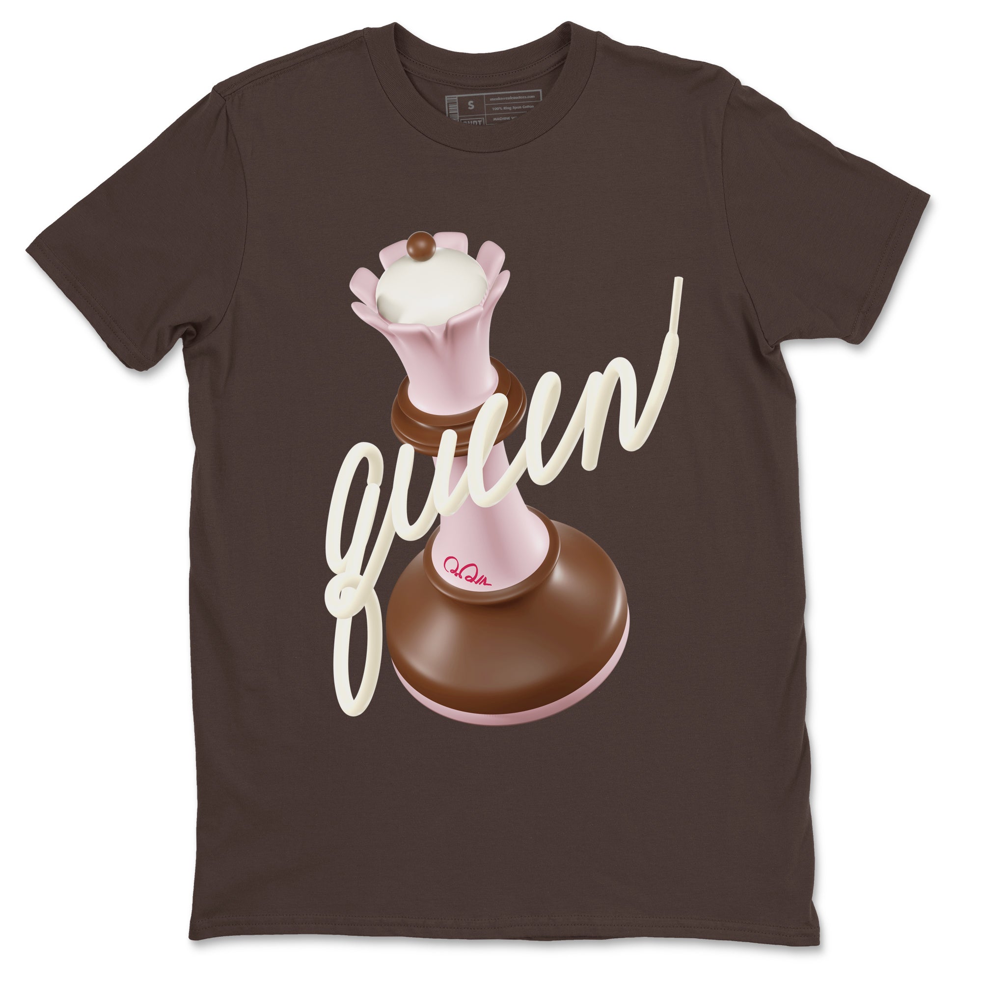 3D Queen snkmatch Tees - Dunk Cacao Wow And Pink Foam