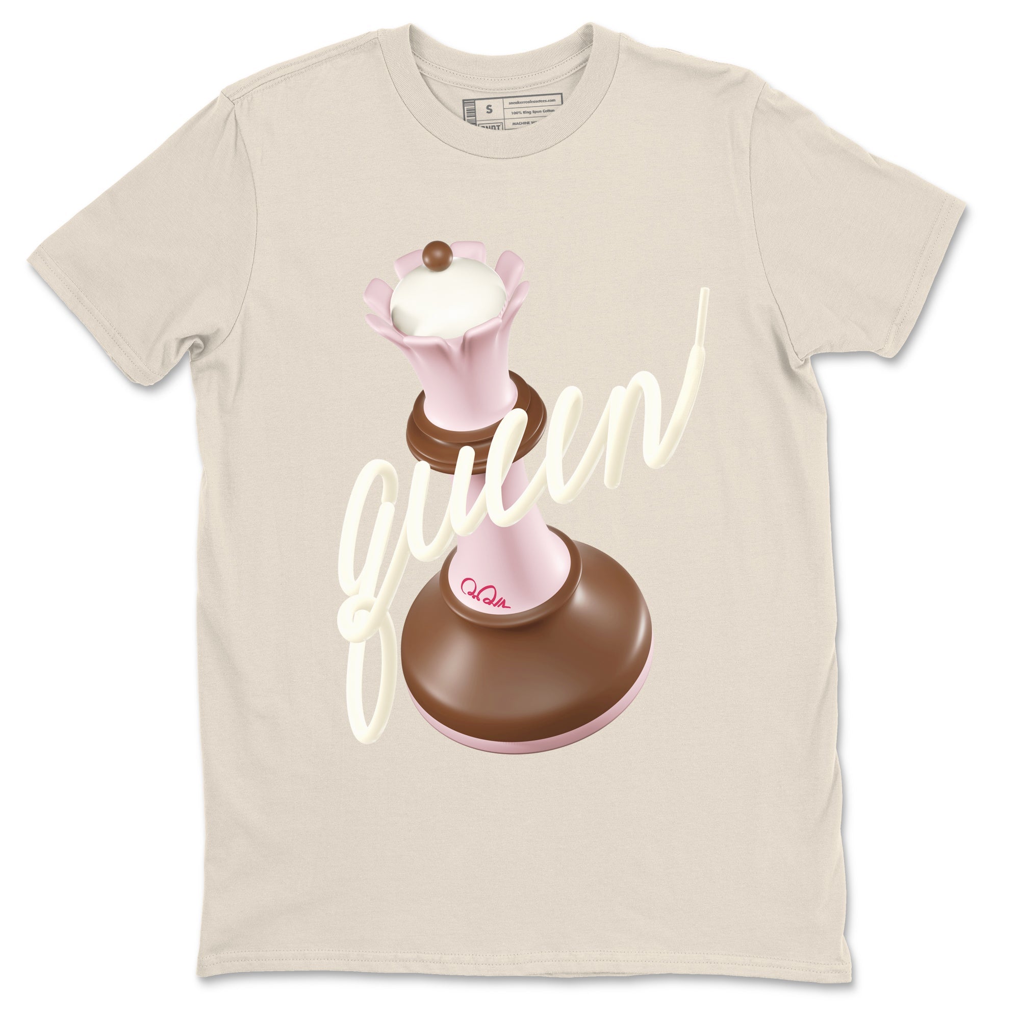 3D Queen snkmatch Tees - Dunk Cacao Wow And Pink Foam
