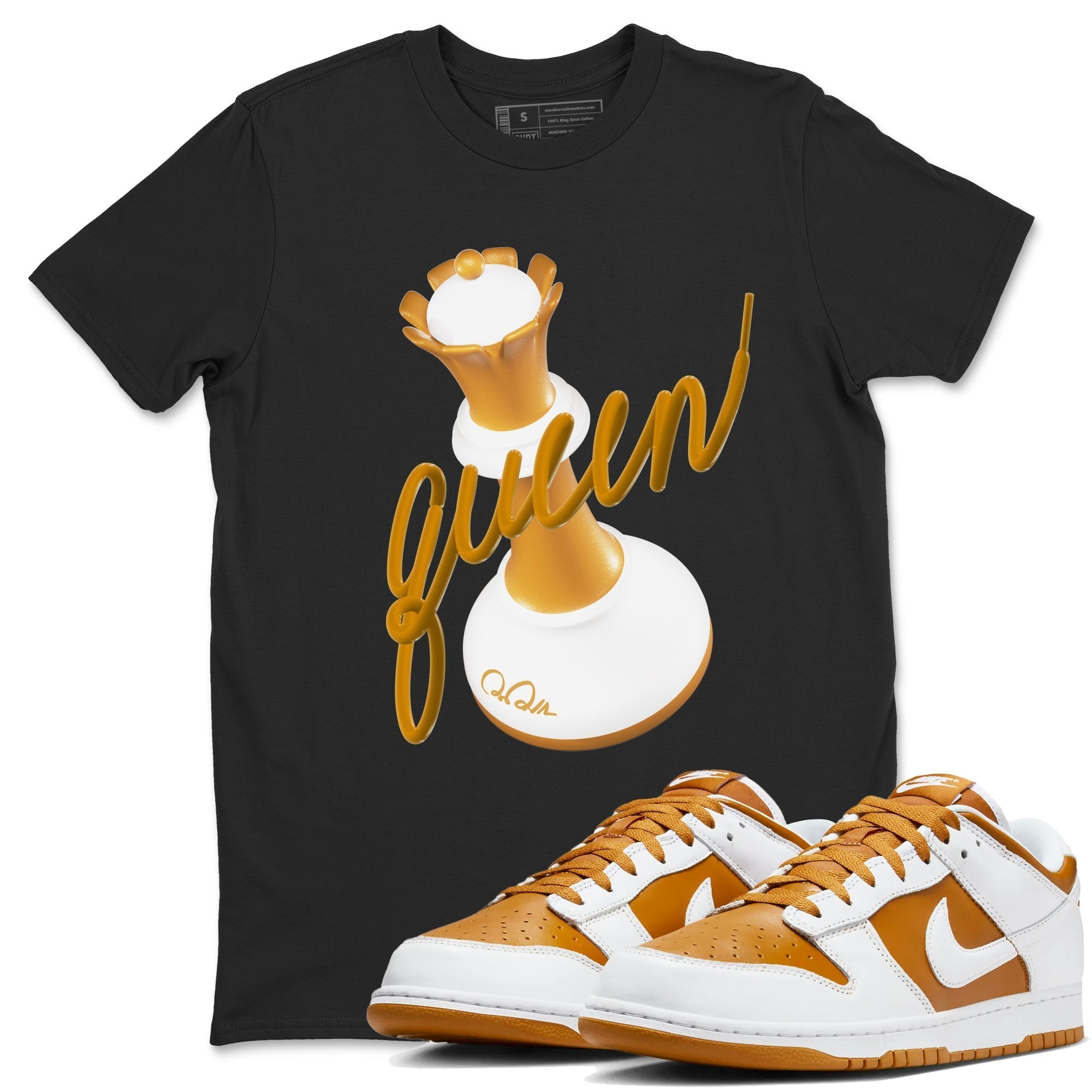 3D Queen snkmatch Tees - Dunk Dark Curry