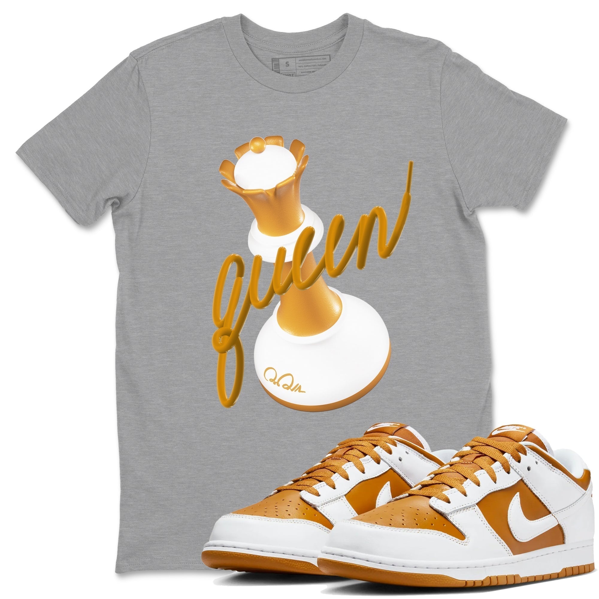 3D Queen snkmatch Tees - Dunk Dark Curry