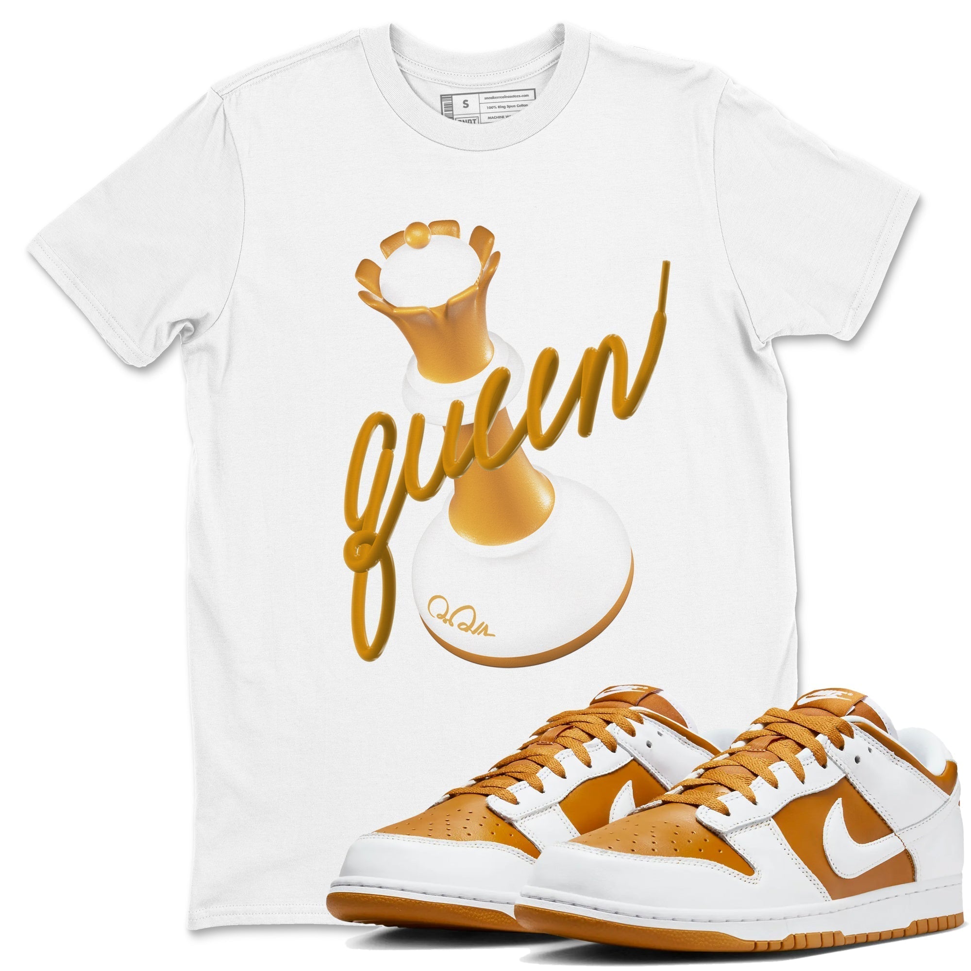 3D Queen snkmatch Tees - Dunk Dark Curry