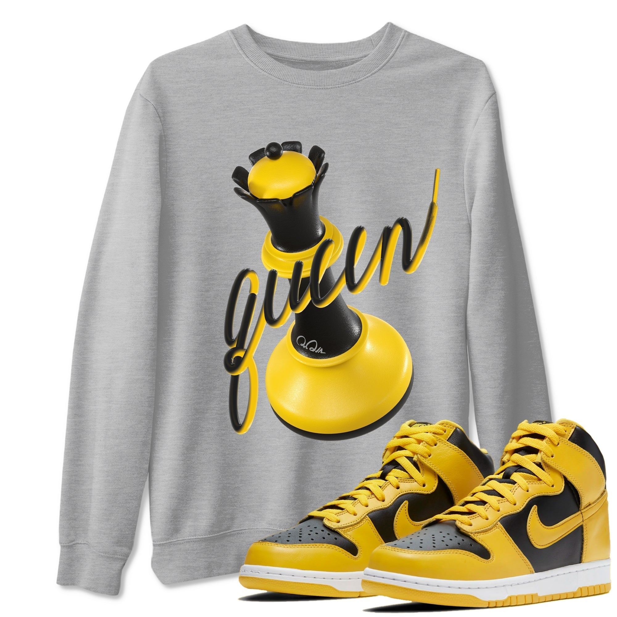 3D Queen snkmatch Tees - Dunk High Pollen