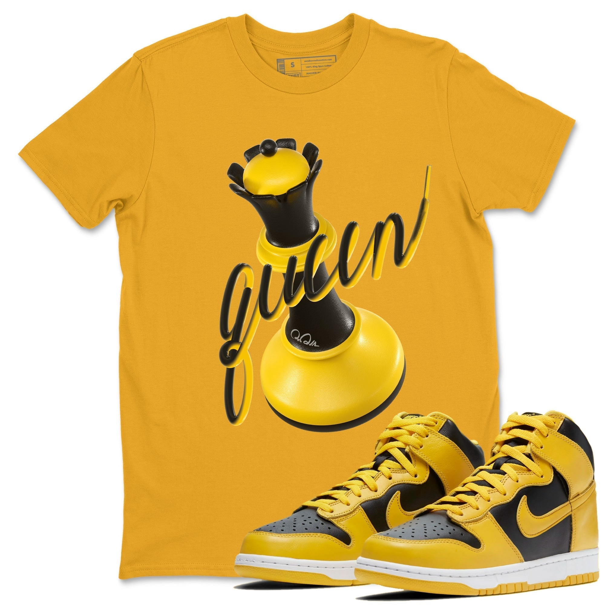 3D Queen snkmatch Tees - Dunk High Pollen