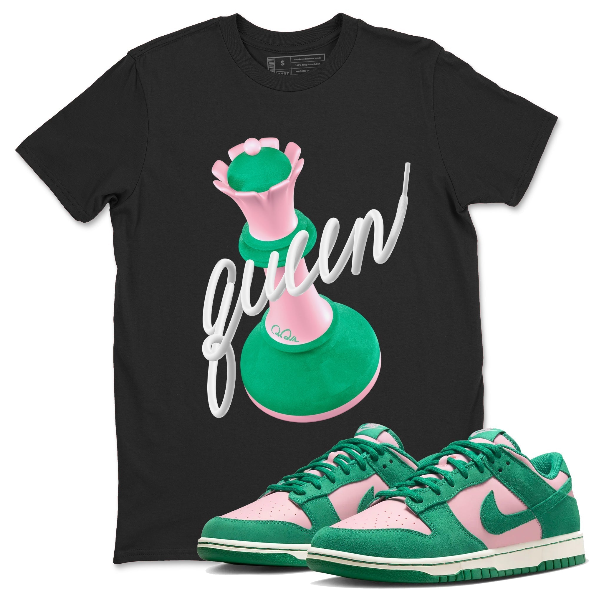 3D Queen snkmatch Tees - Dunk Medium Soft Pink Malachite