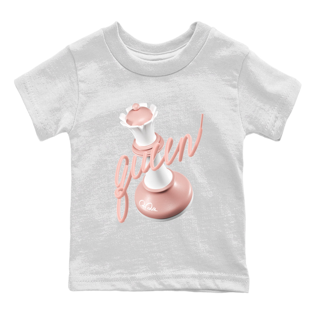 3D Queen snkmatch Tee Kids - Dunk Rose Whisper