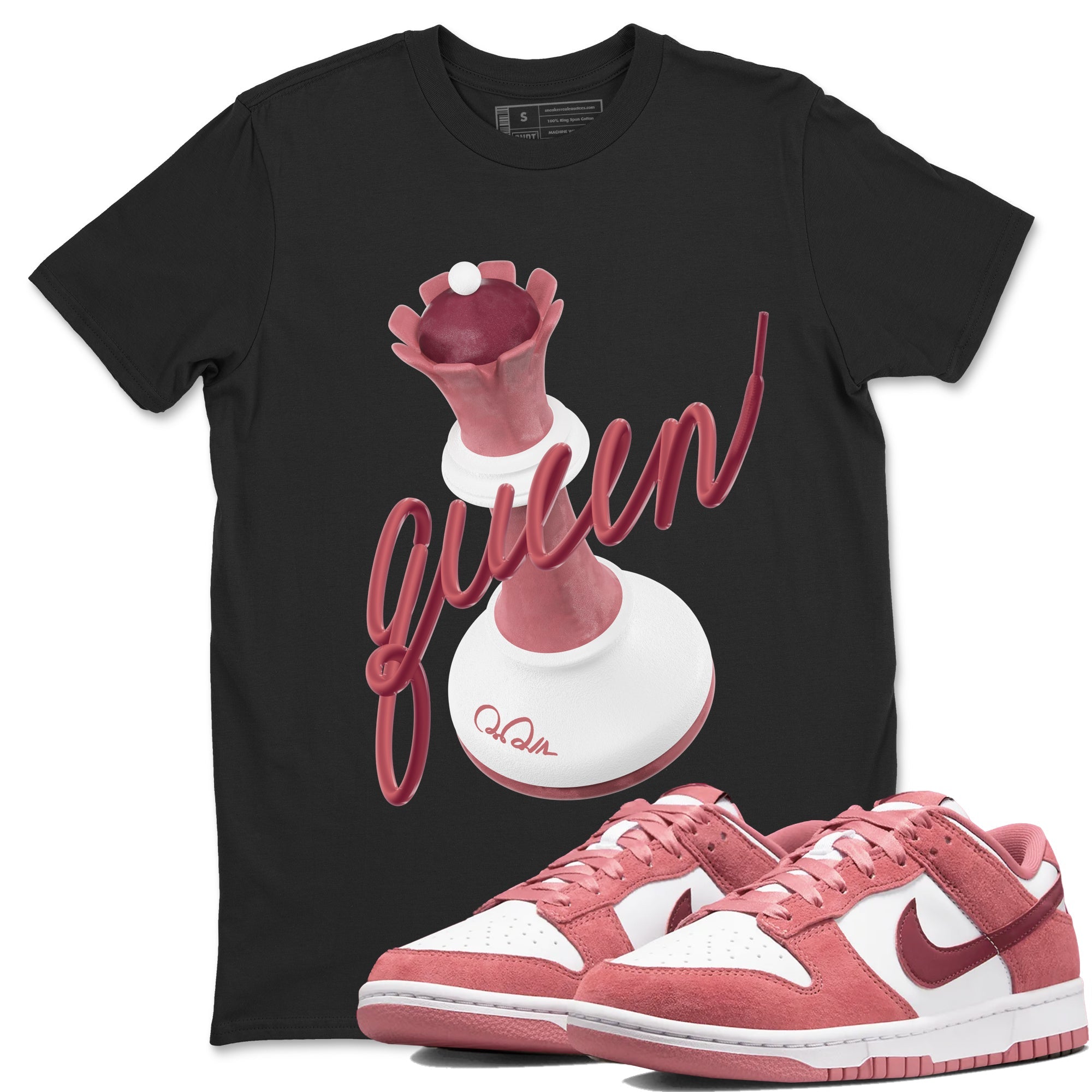 3D Queen snkmatch Tee - Dunk Valentines Day 2024