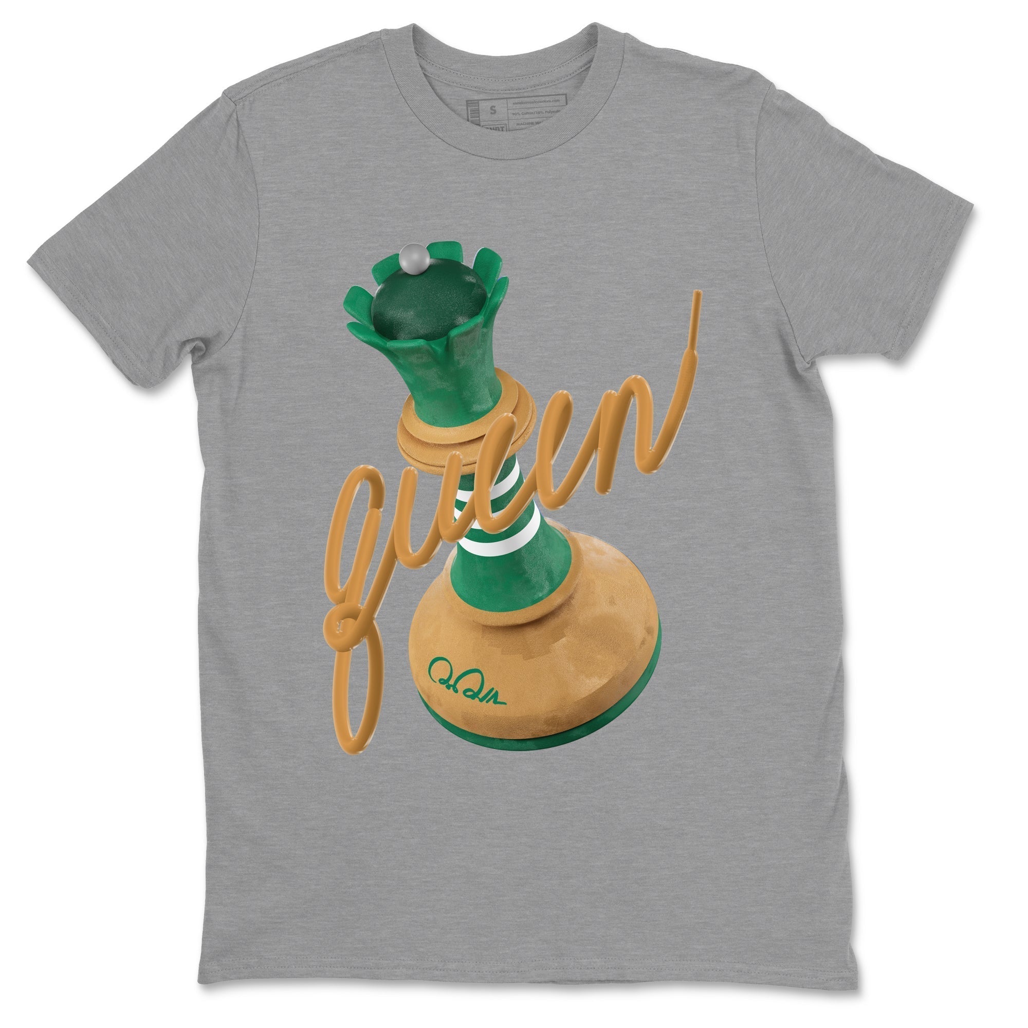 3D Queen snkmatch Tee - Samba Collegiate Green Gum
