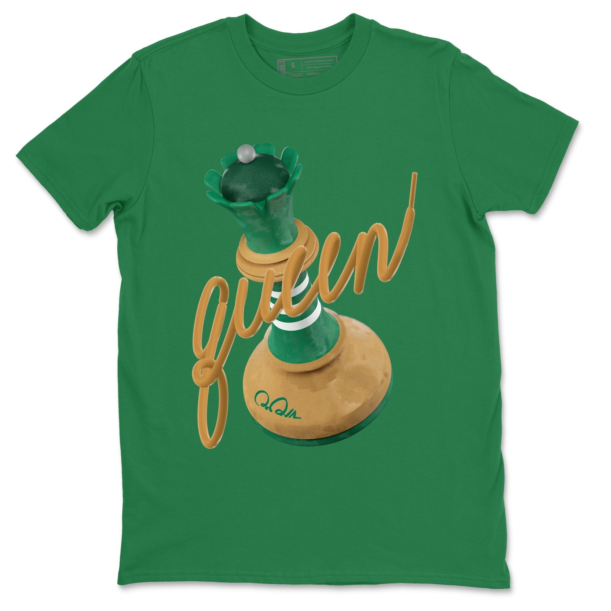 3D Queen snkmatch Tee - Samba Collegiate Green Gum
