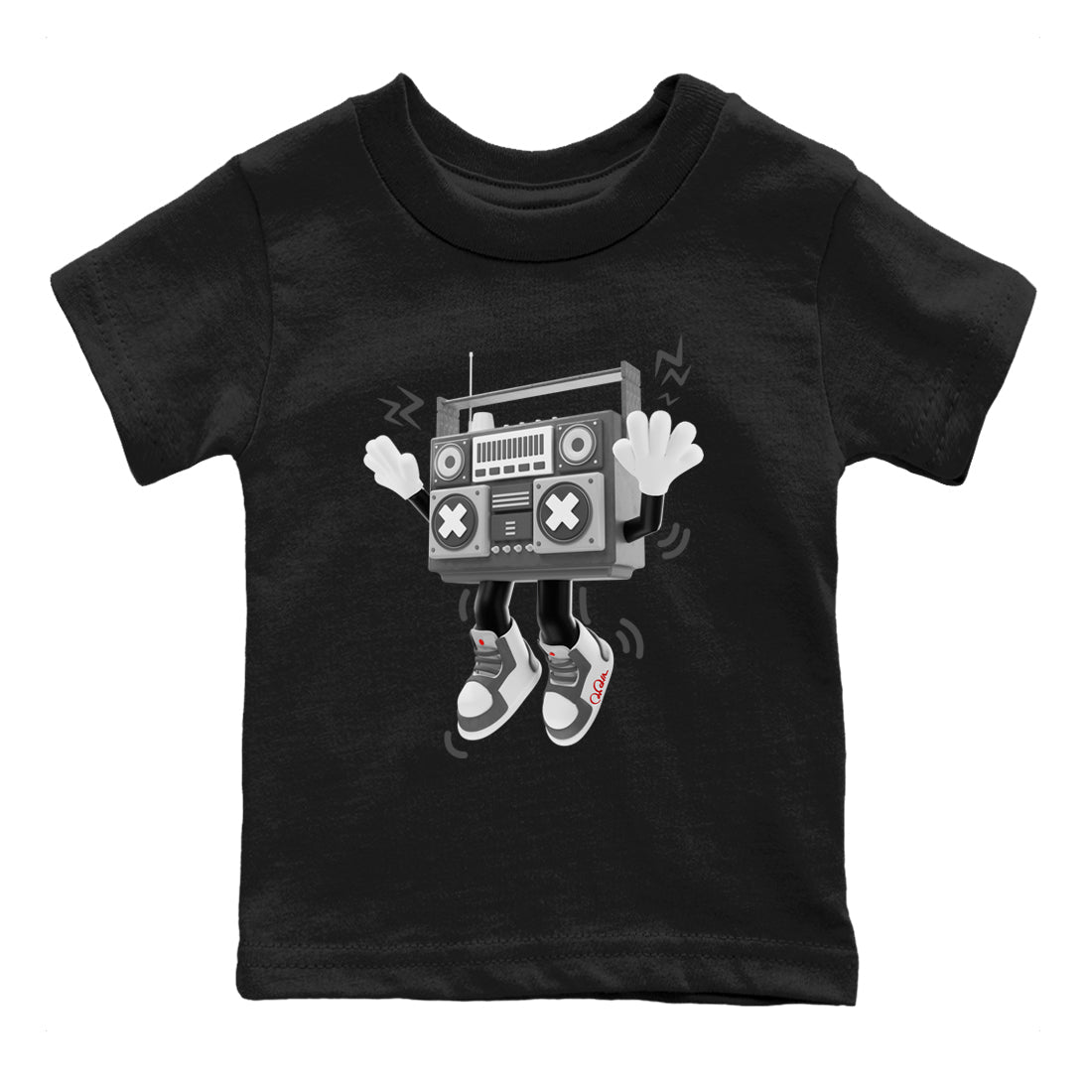 90s Radio Boy Kids Tops - Air Jordan 1 Washed Heritage