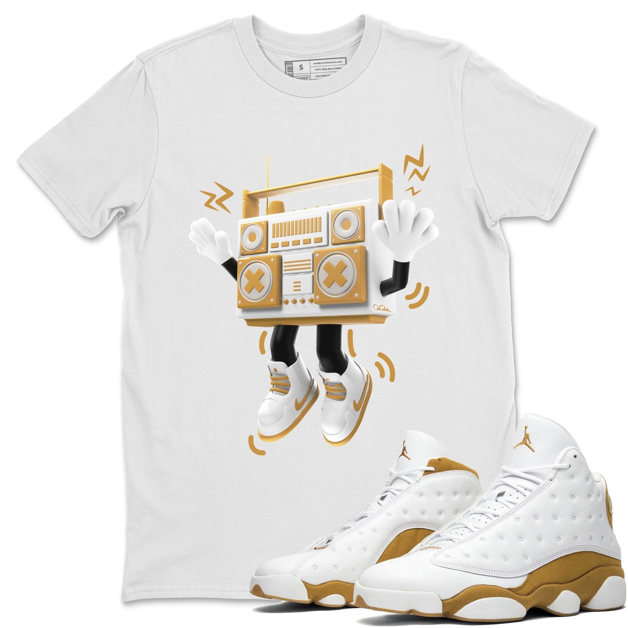 90s Radio Boy Unisex Tops - Air Jordan 13 Wheat