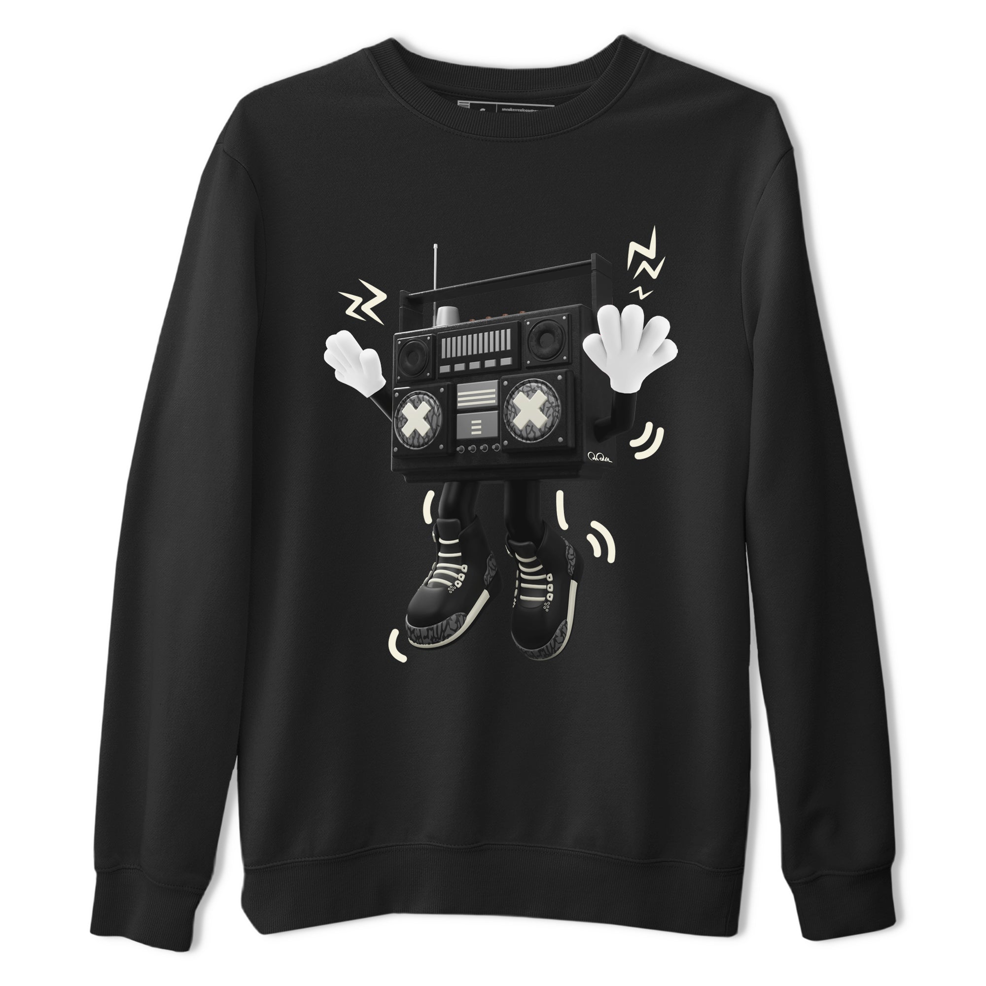 90s Radio Boy snkmatch Tee - Air Jordan 3 Off Noir