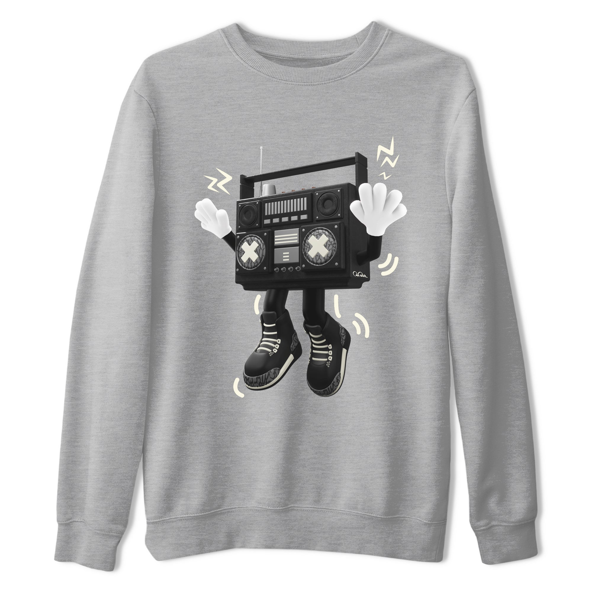 90s Radio Boy snkmatch Tee - Air Jordan 3 Off Noir