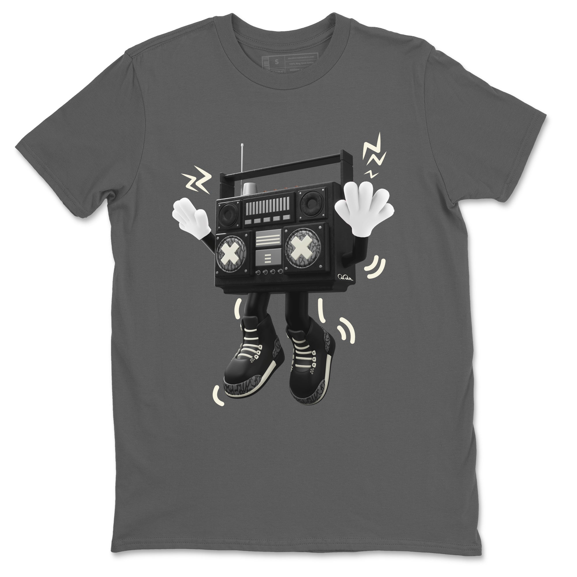 90s Radio Boy snkmatch Tee - Air Jordan 3 Off Noir