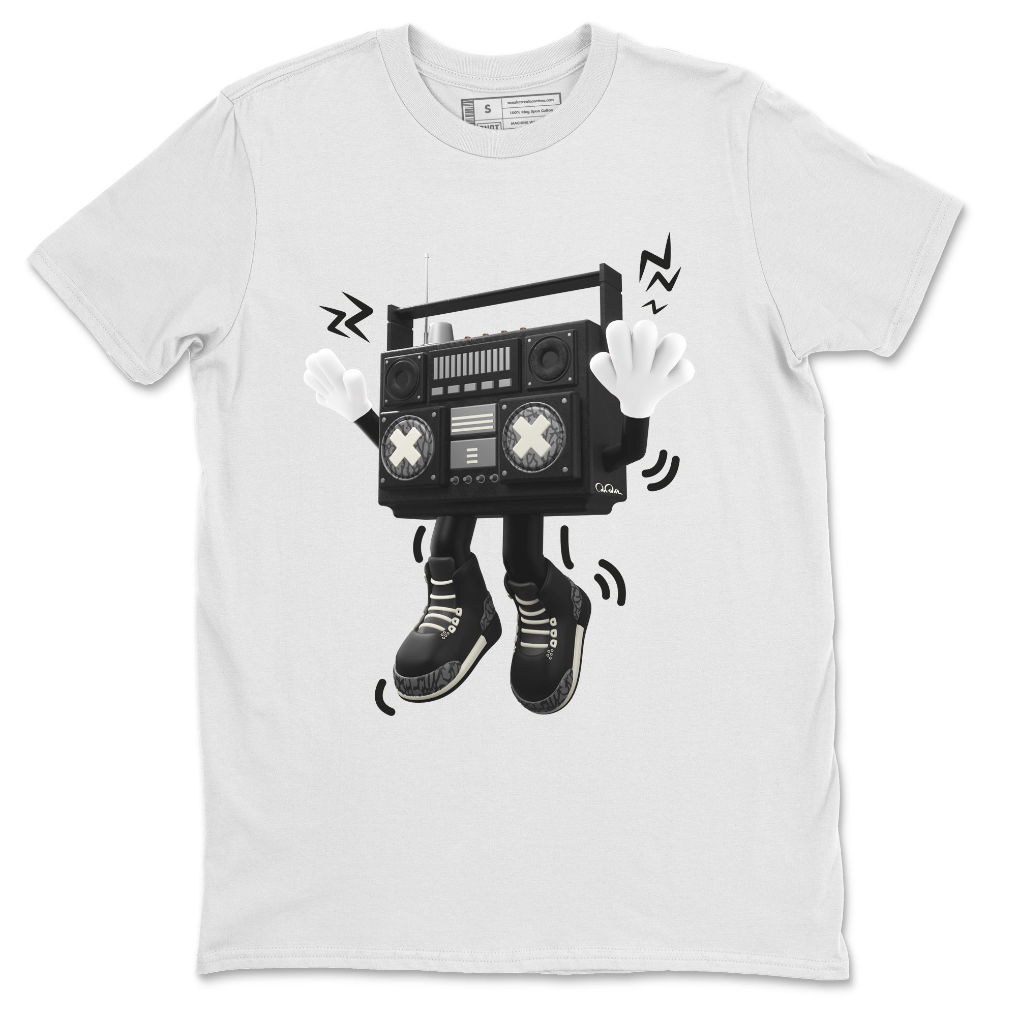 90s Radio Boy snkmatch Tee - Air Jordan 3 Off Noir