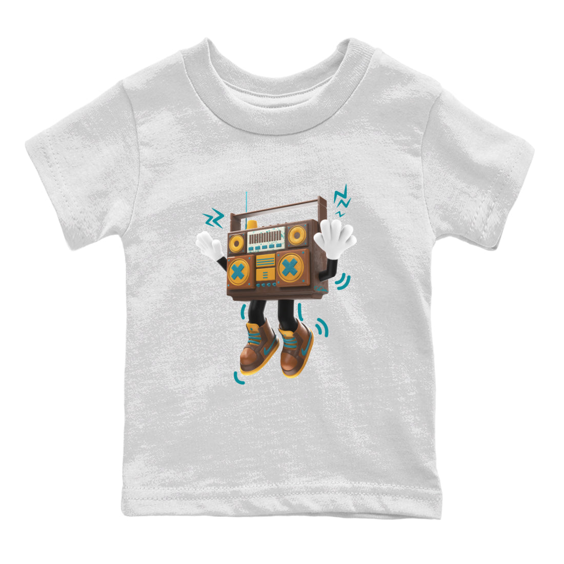 90s Radio Boy snkmatch Tee Kids - Air Jordan 4 Cacao Wow