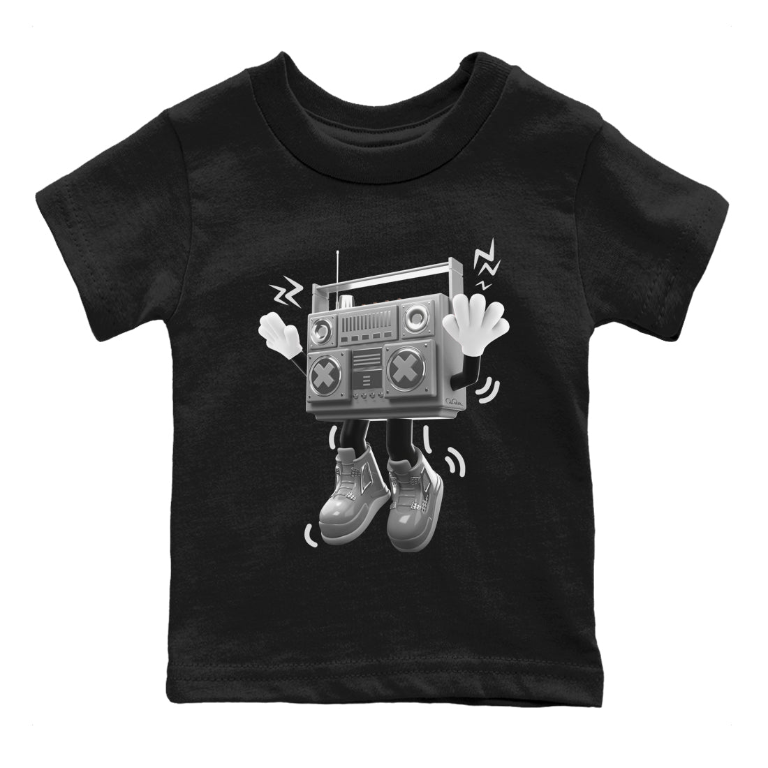 90s Radio Boy snkmatch Tee Kids - Air Jordan 4 Frozen Moments