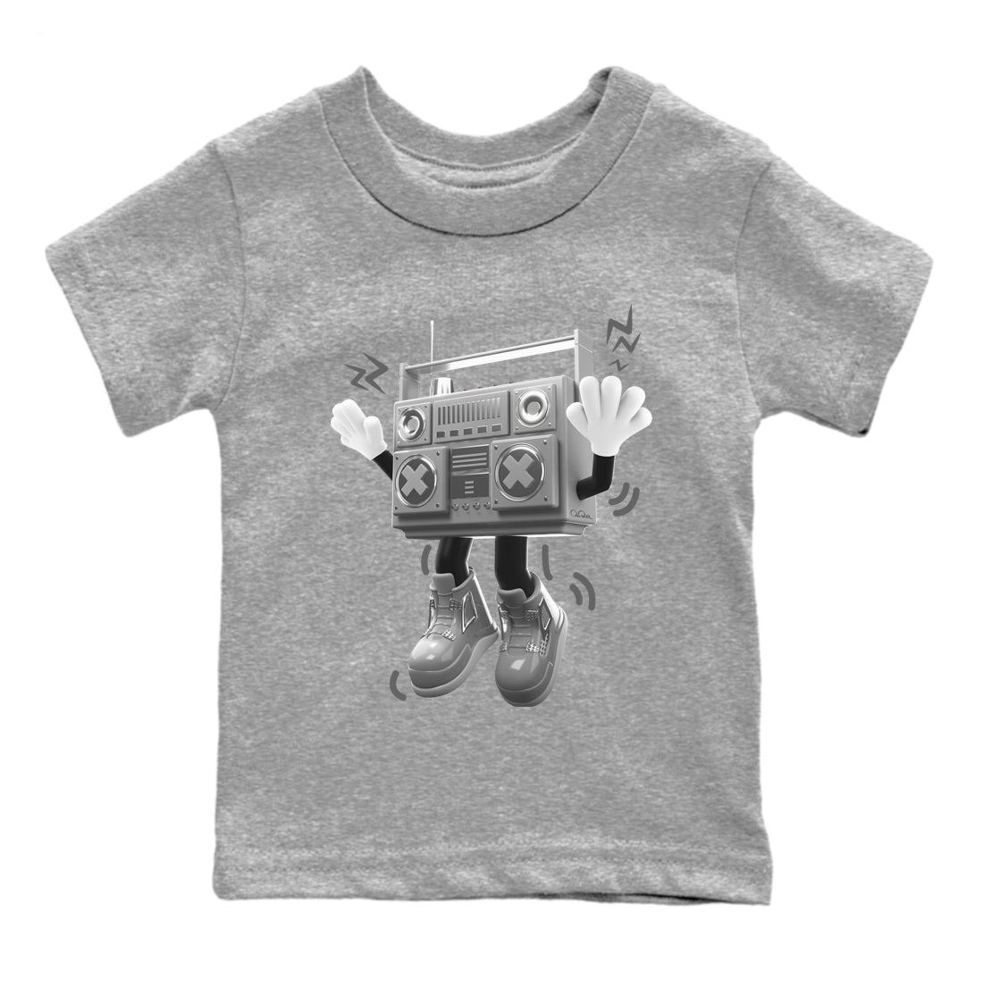 90s Radio Boy snkmatch Tee Kids - Air Jordan 4 Frozen Moments