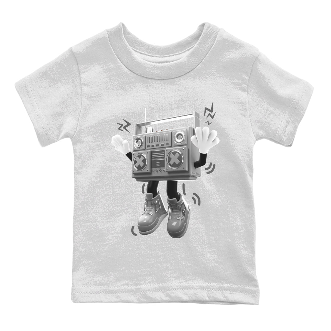 90s Radio Boy snkmatch Tee Kids - Air Jordan 4 Frozen Moments
