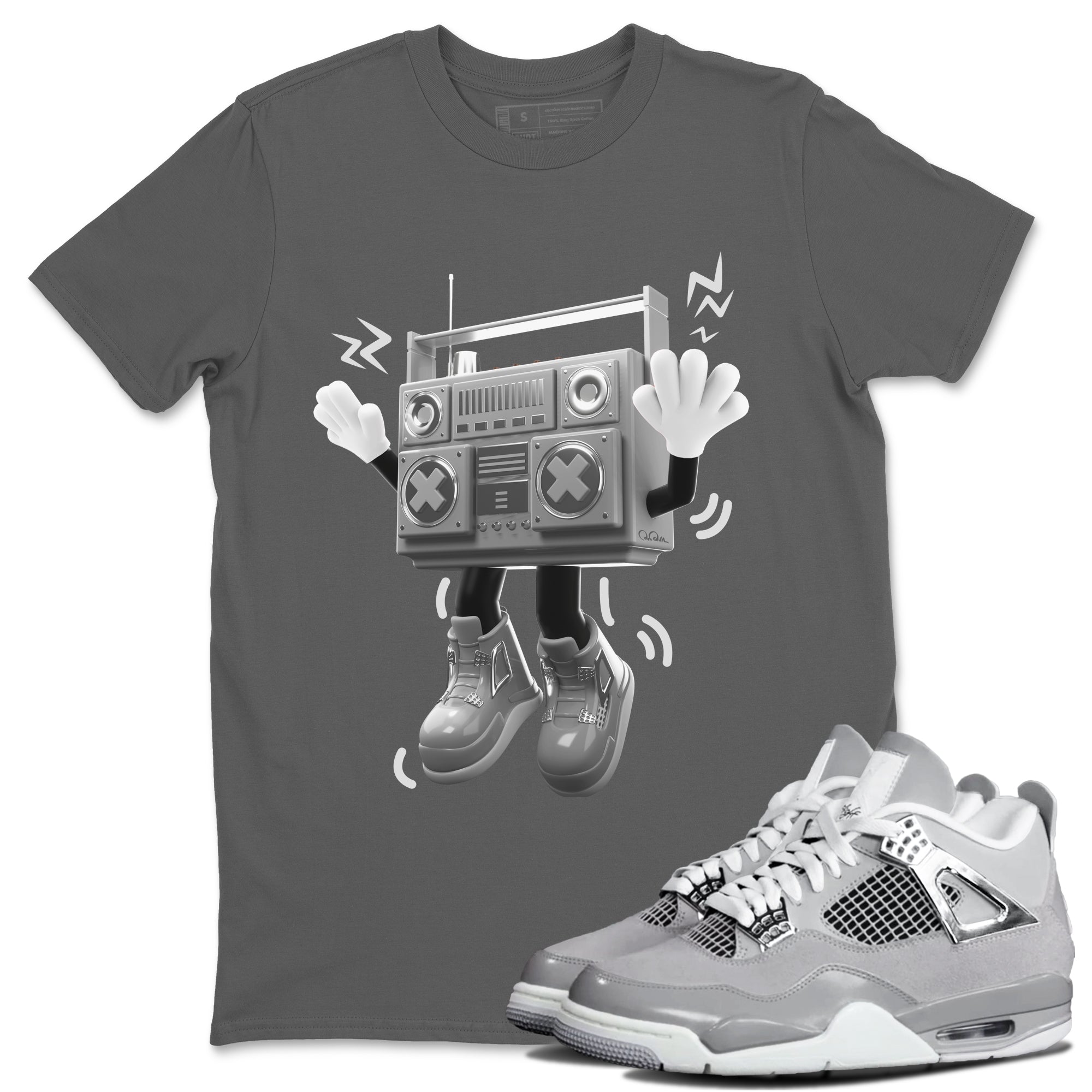 90s Radio Boy snkmatch Tee - Air Jordan 4 Frozen Moments