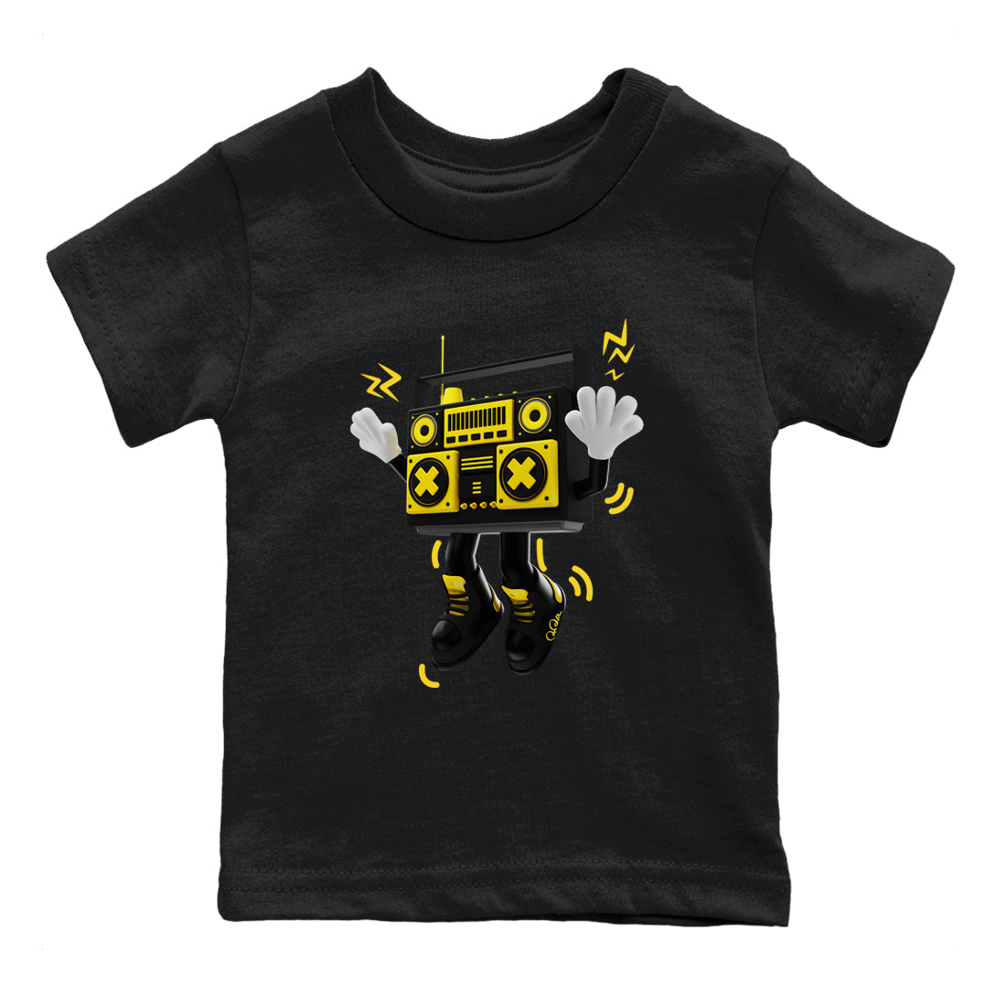 90s Radio Boy Kids Tops - Air Jordan 4 Thunder