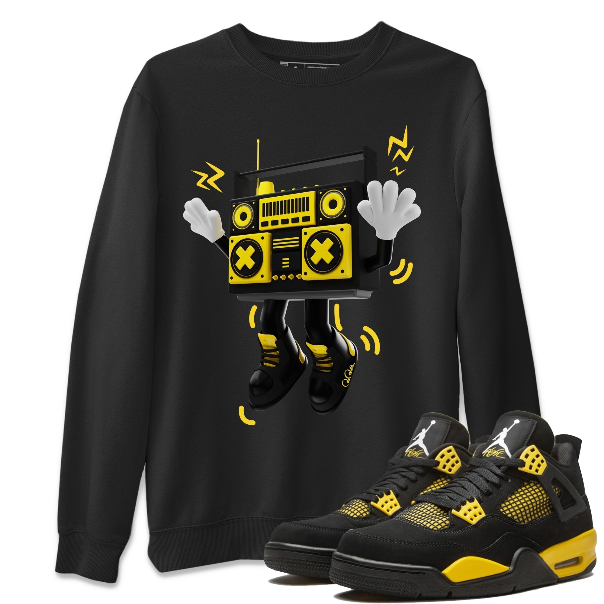 90s Radio Boy Unisex Tops - Air Jordan 4 Thunder