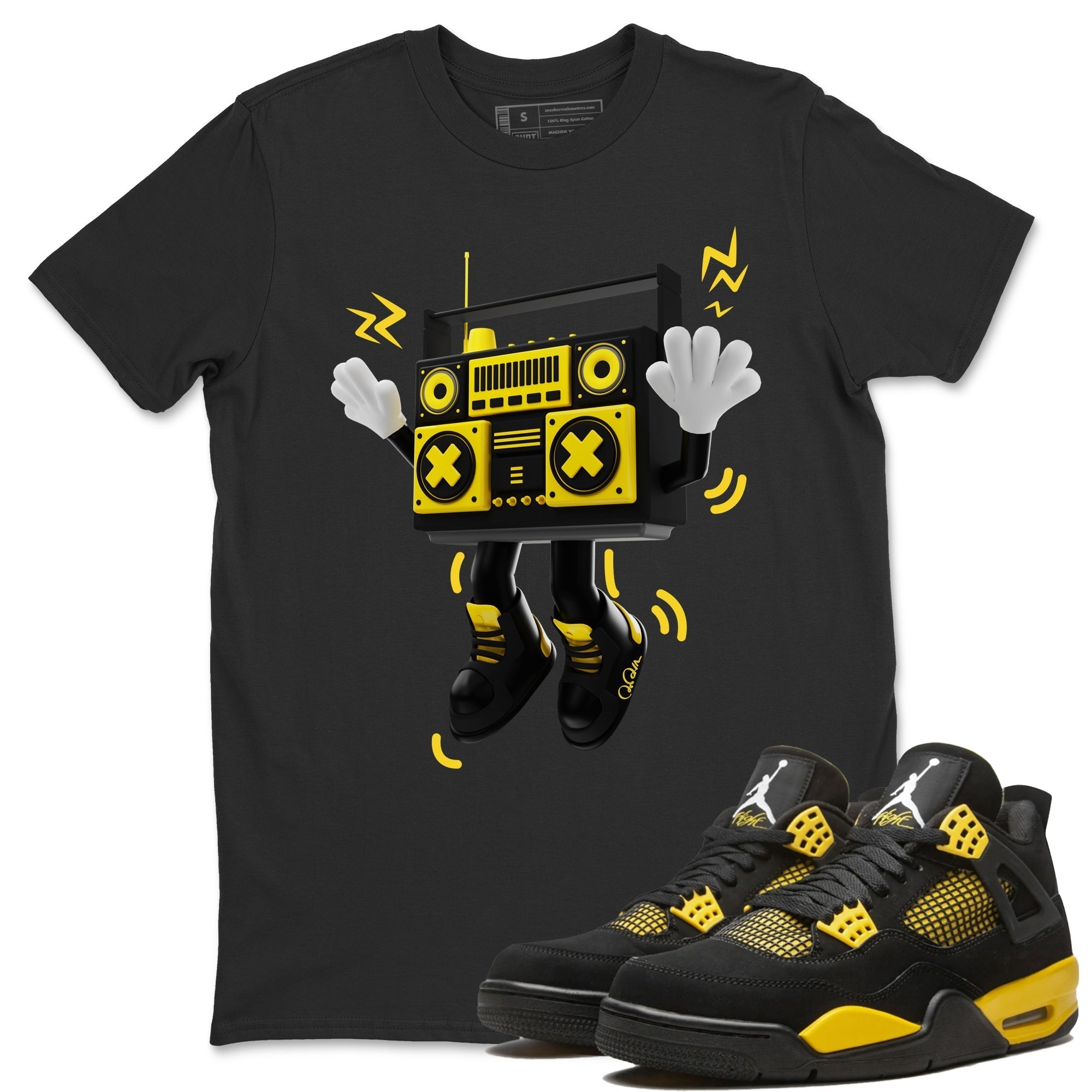 90s Radio Boy Unisex Tops - Air Jordan 4 Thunder