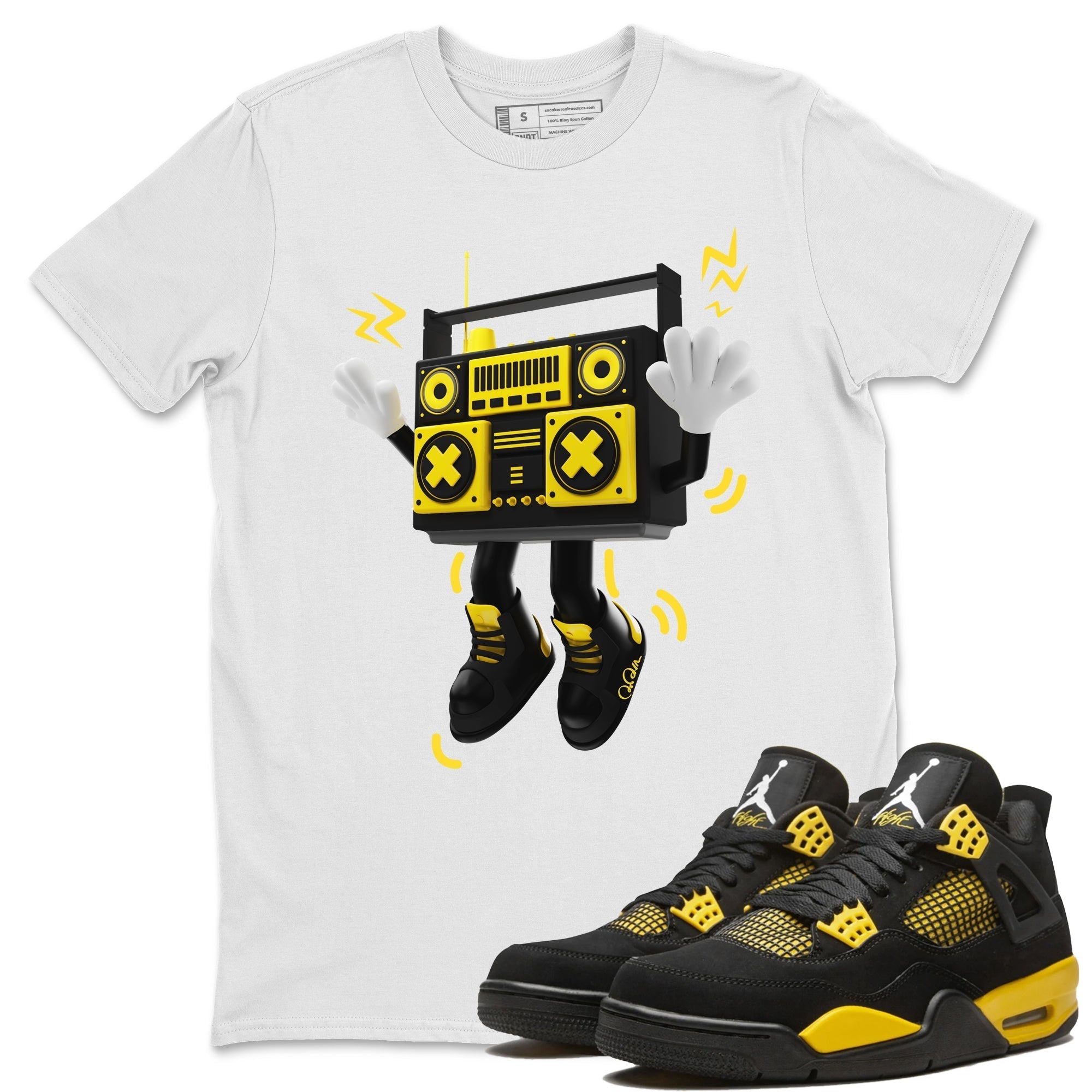 90s Radio Boy Unisex Tops - Air Jordan 4 Thunder