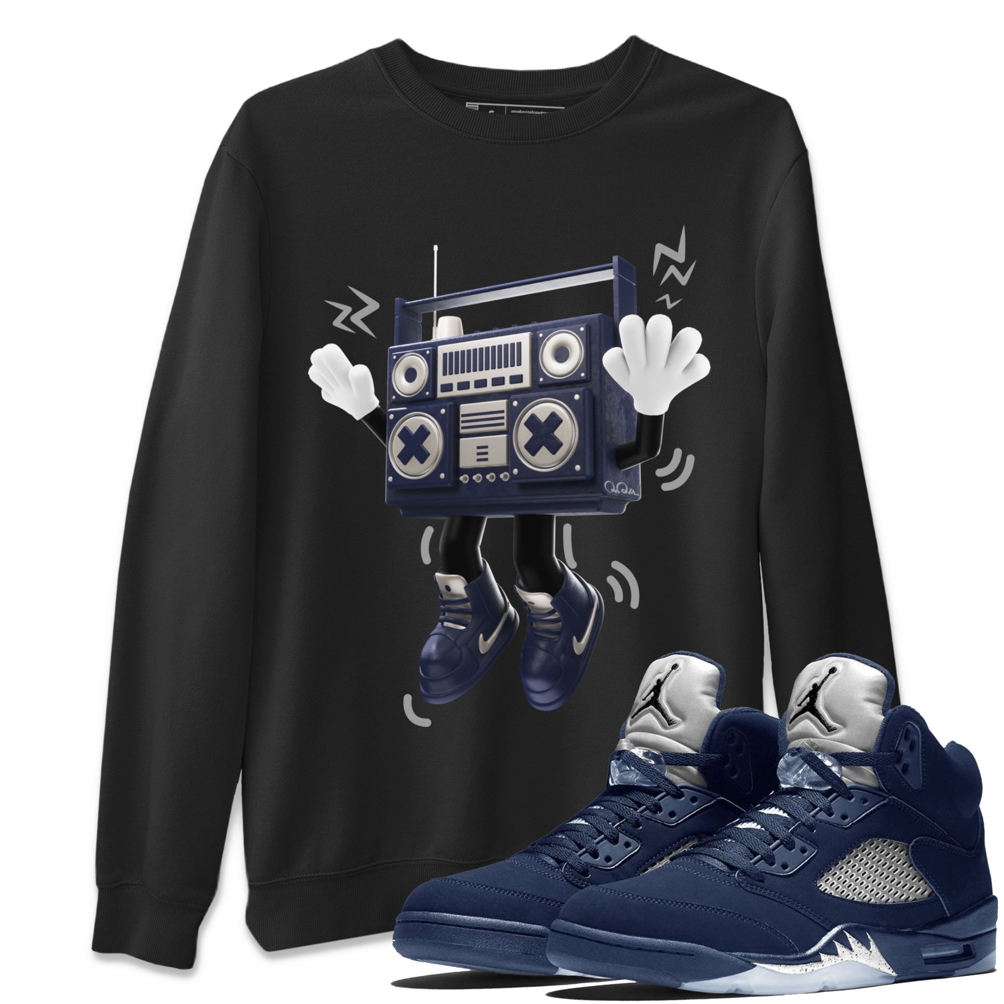 90s Radio Boy Unisex Tops - Air Jordan 5 Georgetown