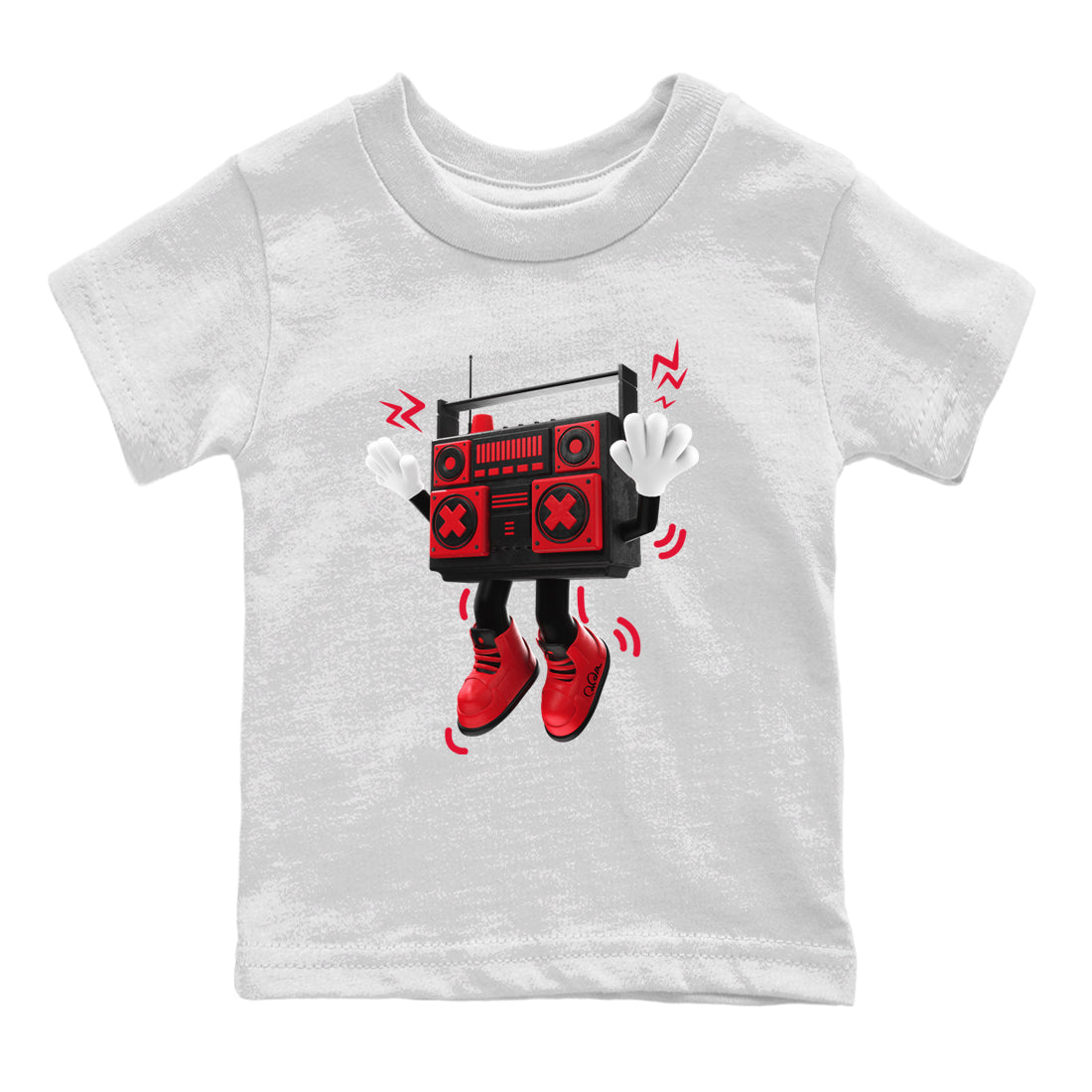 90s Radio Boy Kids Tops - Air Jordan 6 Toro Bravo