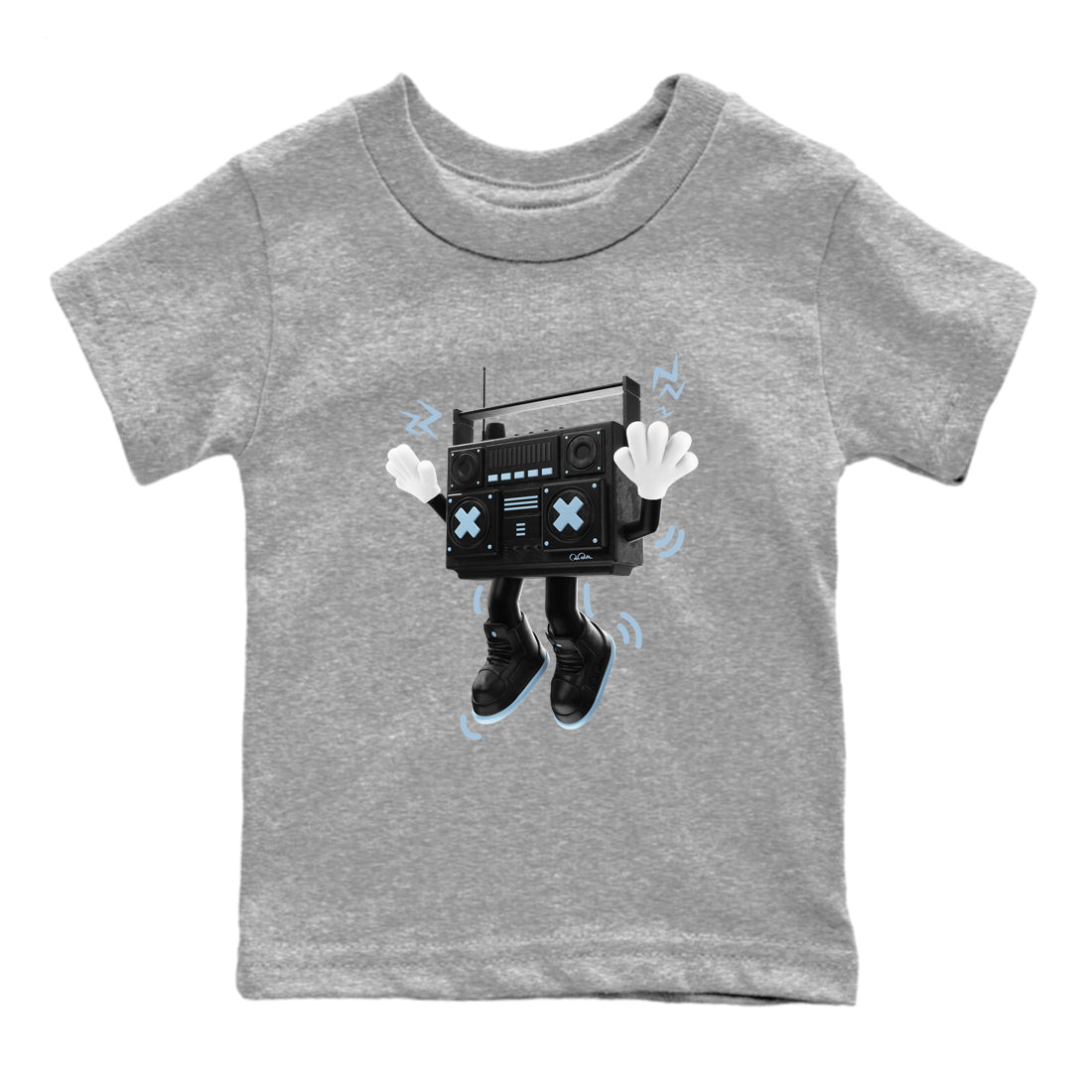 90s Radio Boy Kids Tops - Air Jordan 7 Chambray