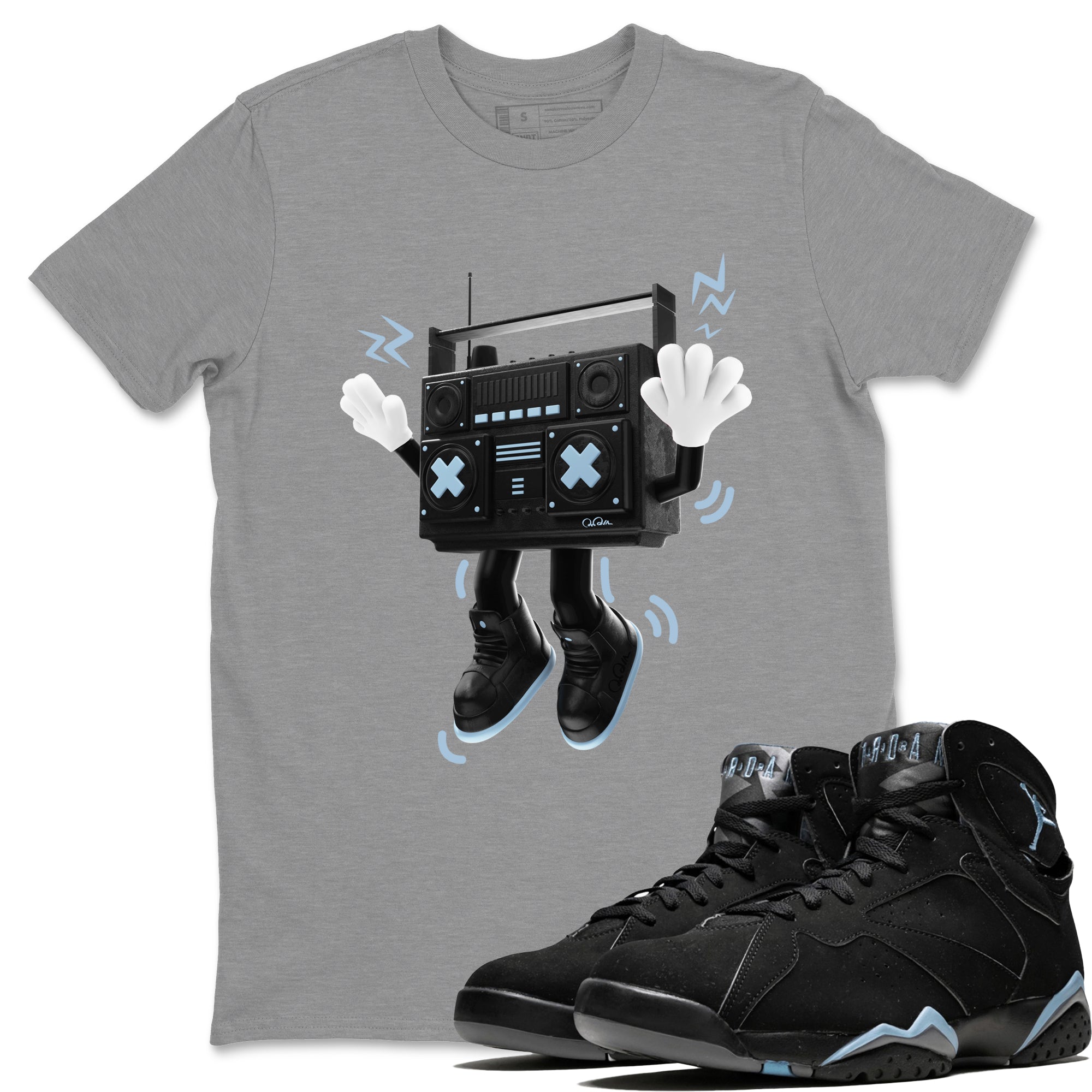 90s Radio Boy Unisex Tops - Air Jordan 7 Chambray