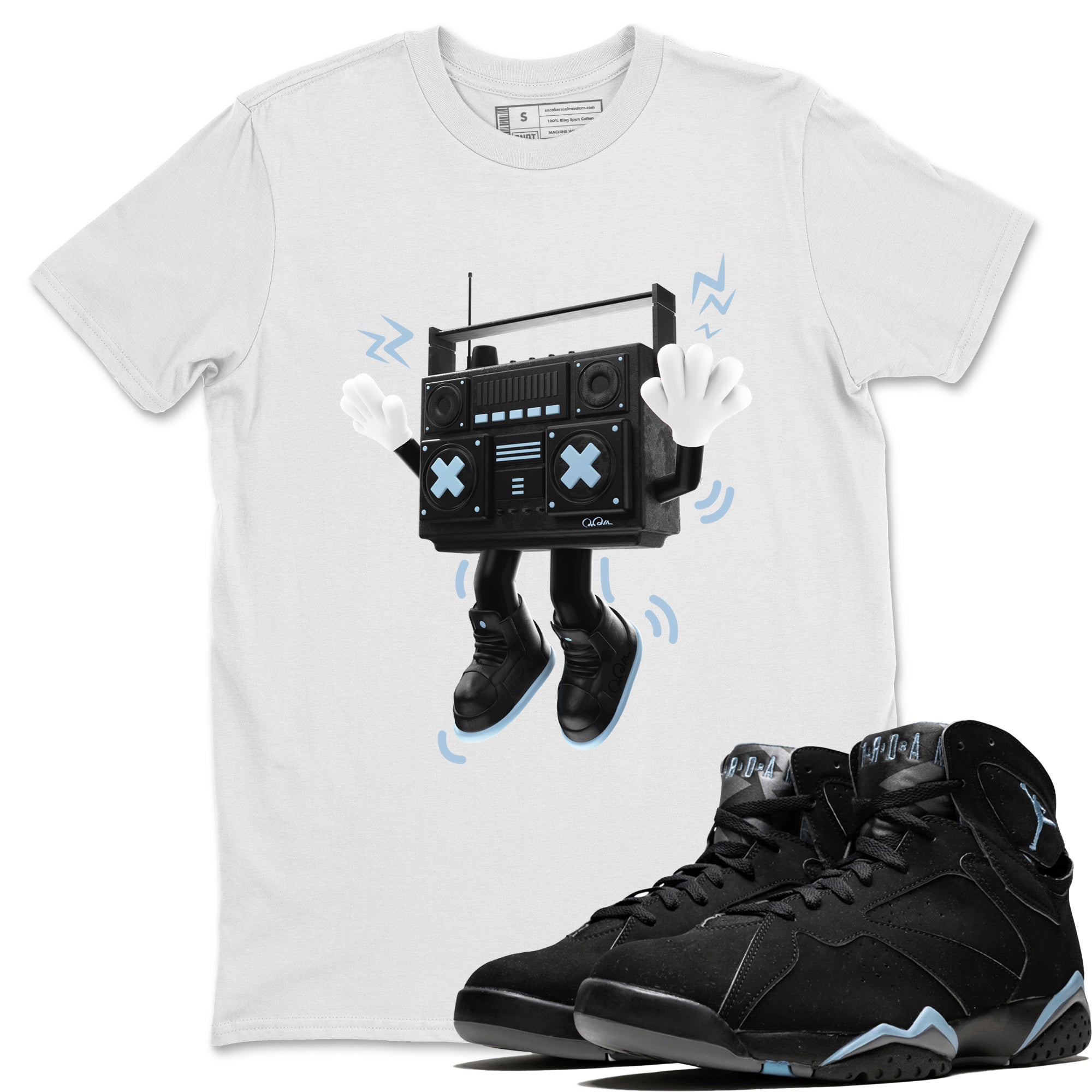 90s Radio Boy Unisex Tops - Air Jordan 7 Chambray