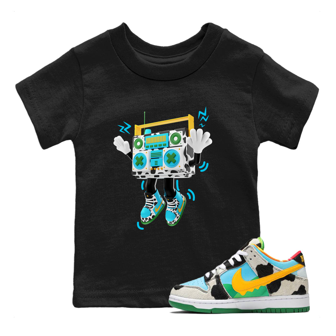90s Radio Boy Kids Tops - Dunk Chunky Dunky